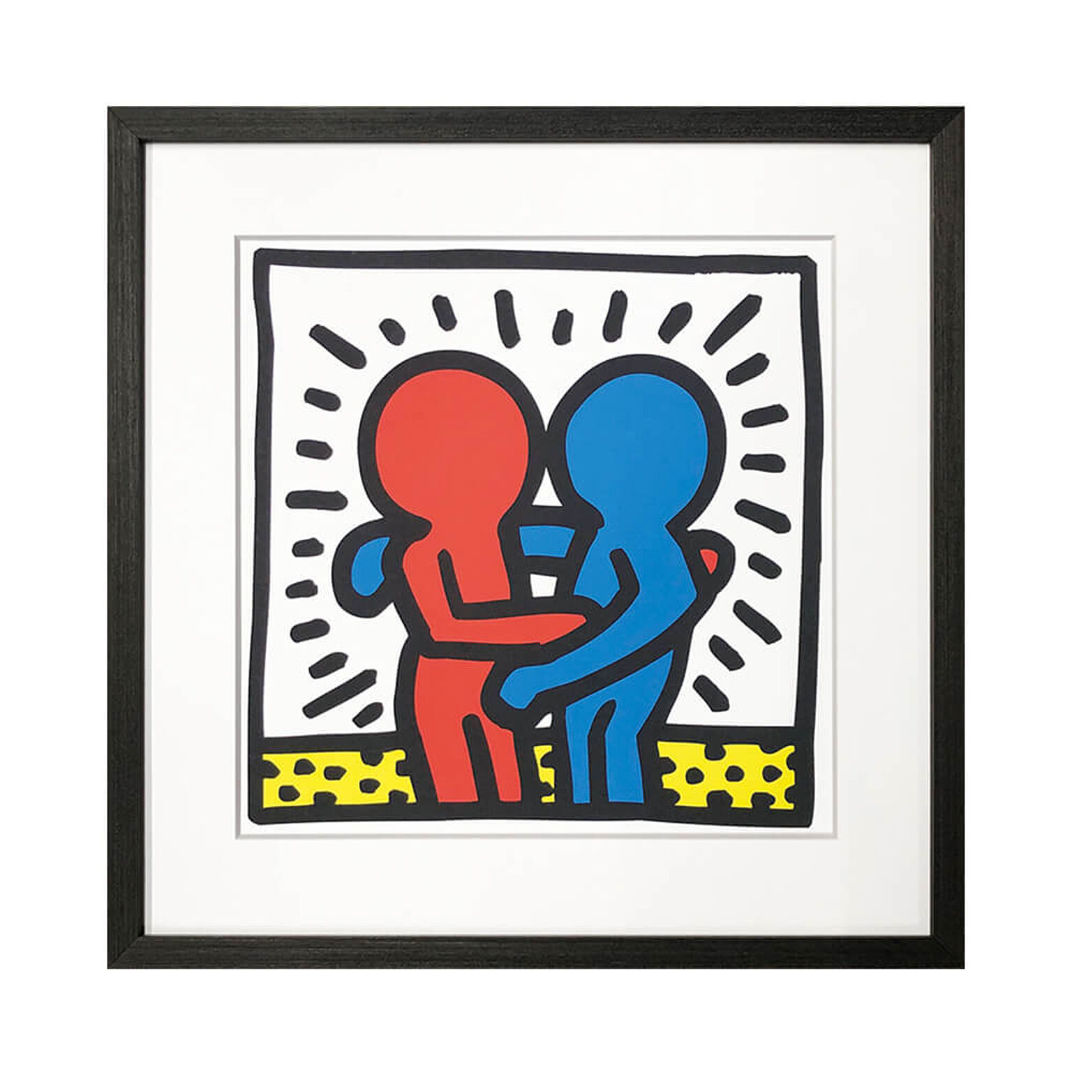 Keith Haring（キース へリング） Untitled 1987 アートポスター（フレーム付き） m12677