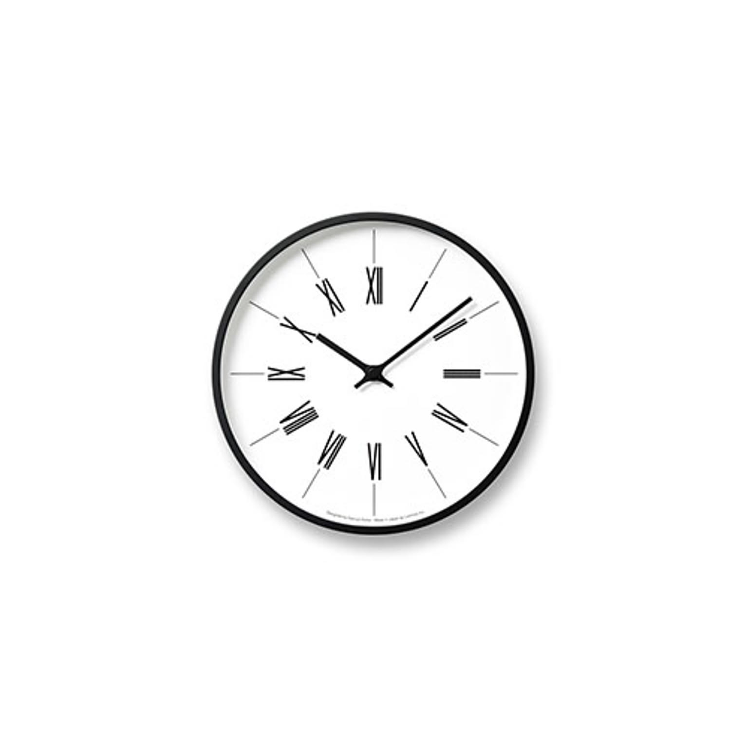 Lemnos レムノス 時計台の時計 KK17-13  電波時計 ステップムーブメント 掛け時計 掛時計 幅30.5cm シンプル モノトーン