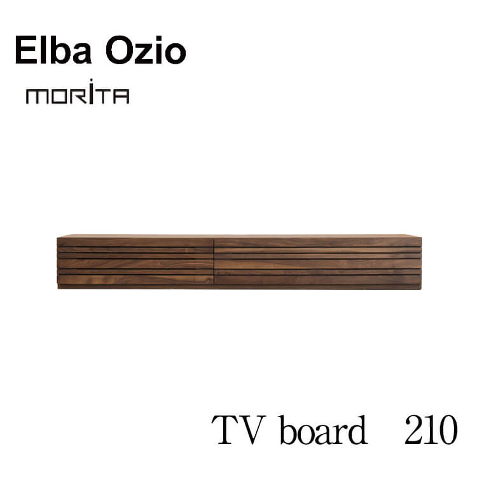 【送料無料】欠品中 次未定 テレビ台 TV台 テレビボード TVボード 210 ローボード Elba Ozio エルバオッジオ BR ブラウン ウォールナット 国産 日本製 収納 モリタインテリア