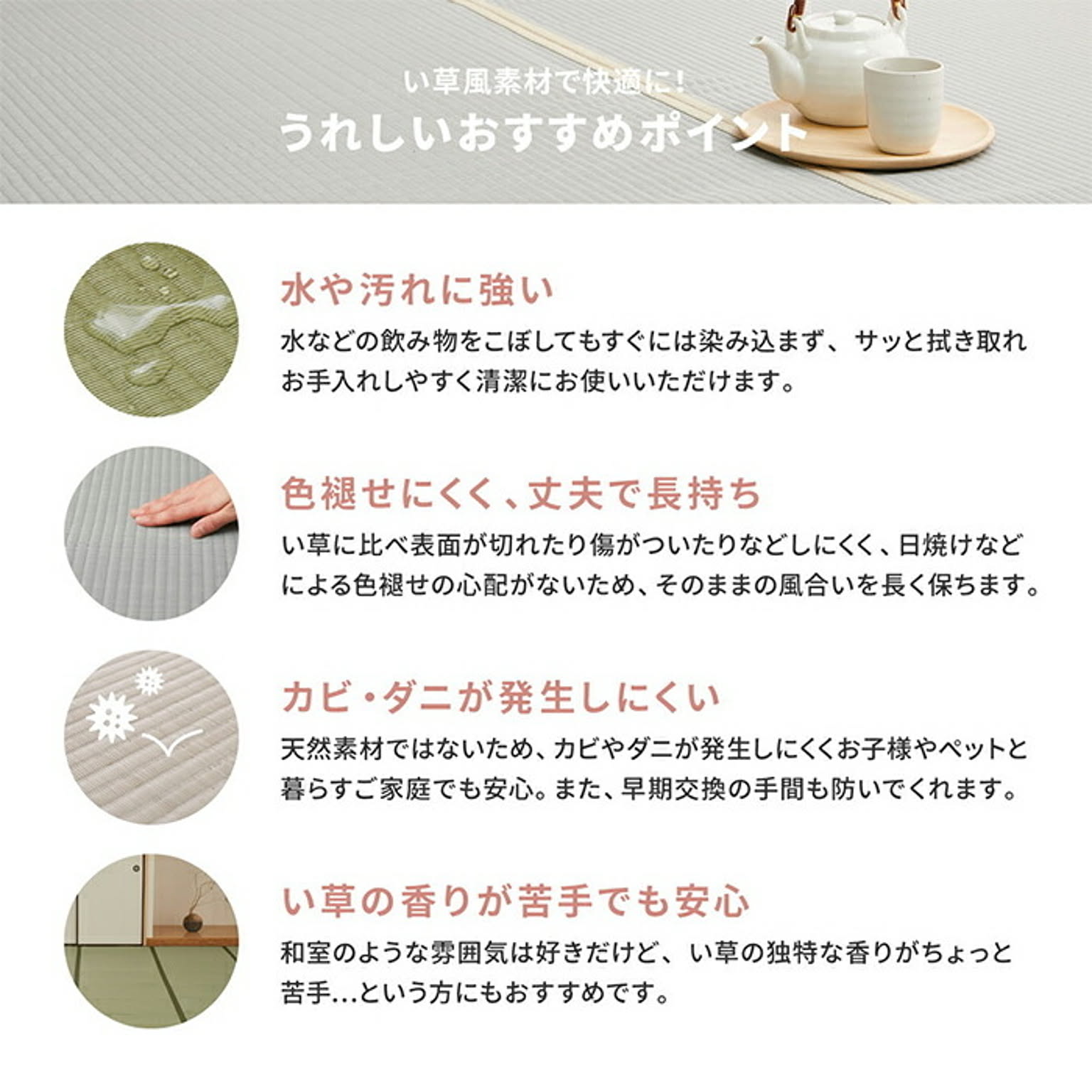 ござ・い草ラグ