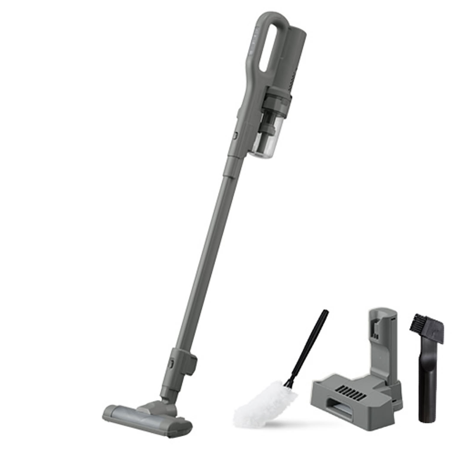 【商品確認】MagiCaleena 掃除機 コードレス サイクロン 超軽量 自走式 モップ付 置くだけで充電 SCD-123P