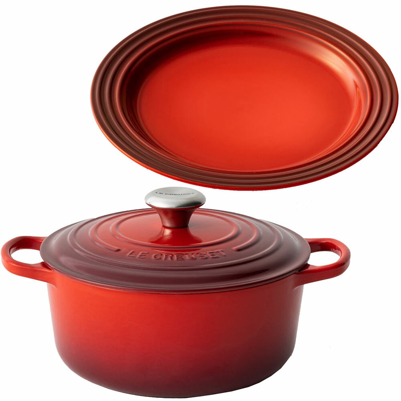 Le Creuset ル・クルーゼ 鍋24cm/お皿22cmセット 全3色【プラザ Le Creuset ル・クルーゼ 鍋24cm/お皿22cmセット 全3色【プラザ