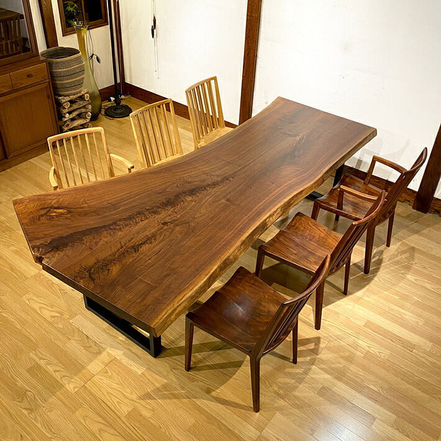 W130サイズ 天然 一枚板テーブル
