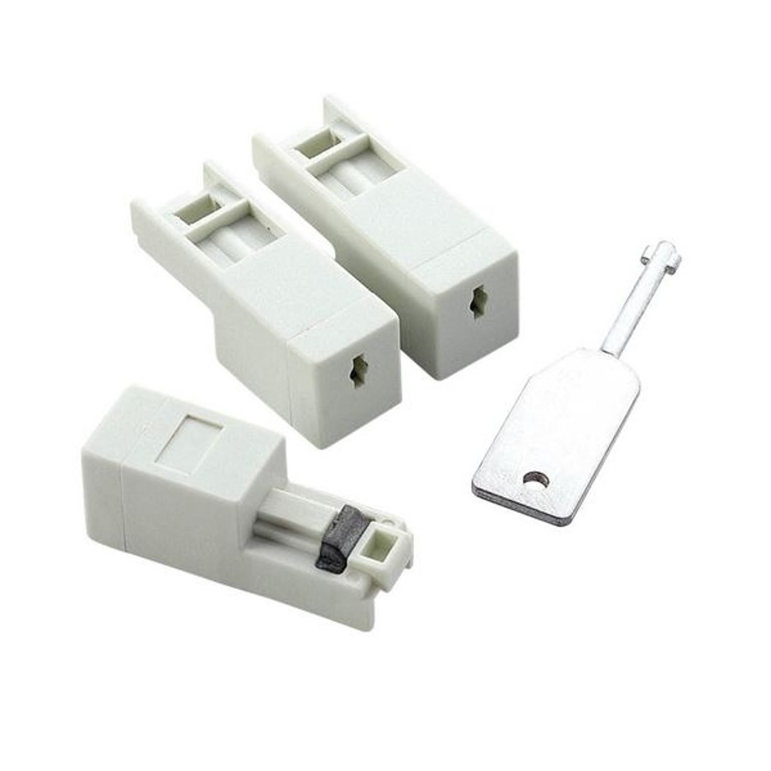 エレコム LANポート鍵付きプロテクタ 本体3個 鍵1個 LD-LOCK/HUB03 1セット 【×10セット】