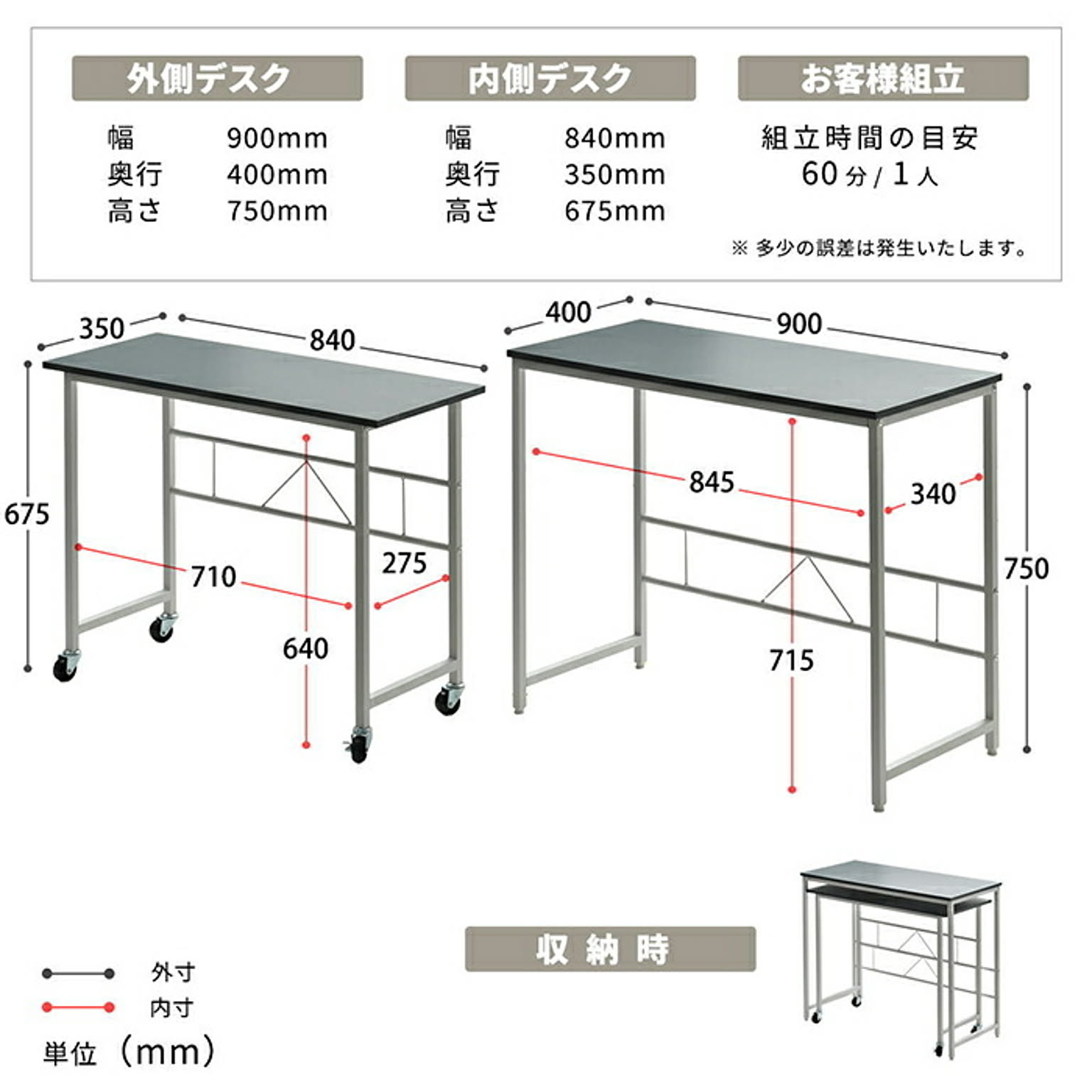 パソコンデスク・ワークデスク