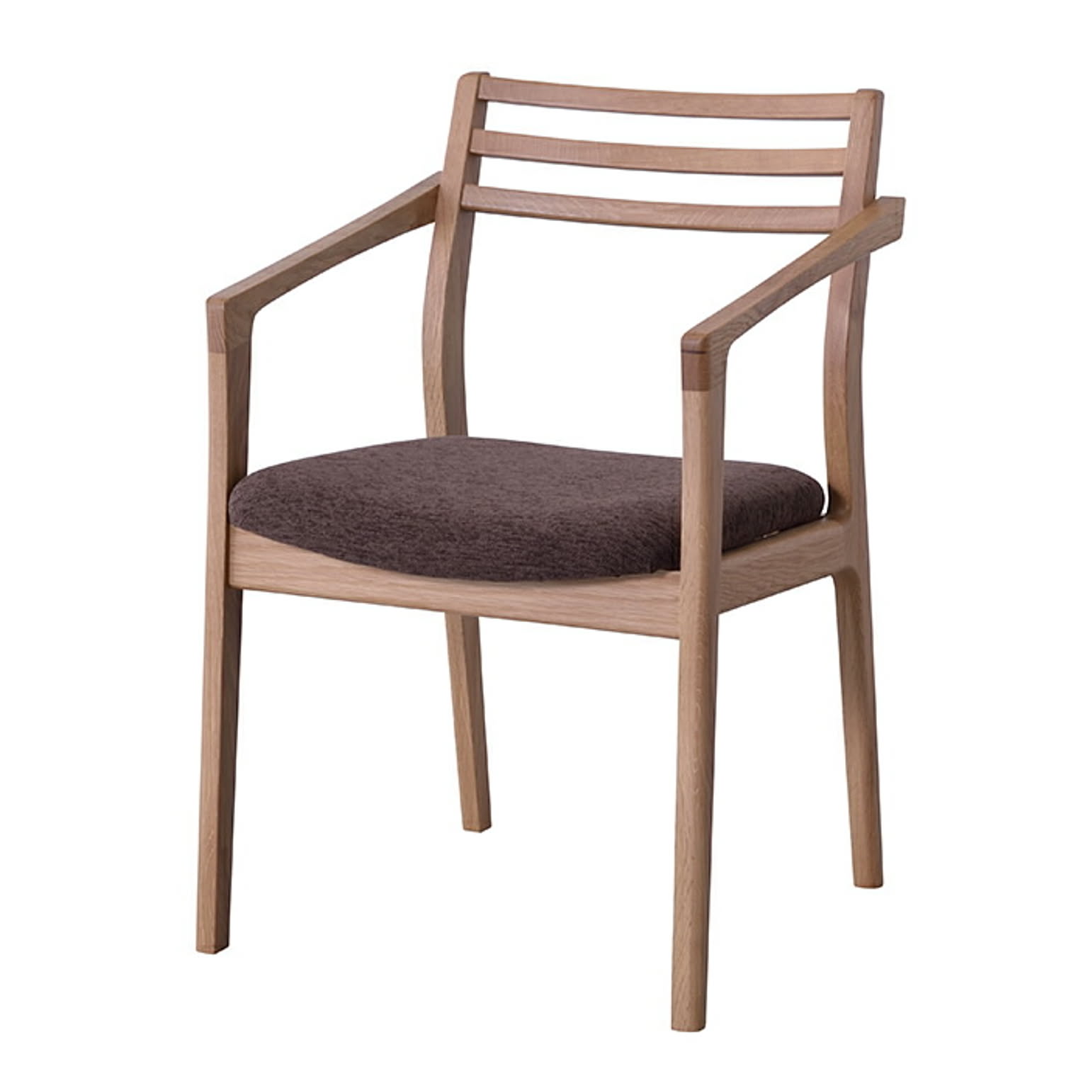 アームチェア 完成品 国産 JPC-124OAK 幅50x奥行51x高さ76.5cm 東谷