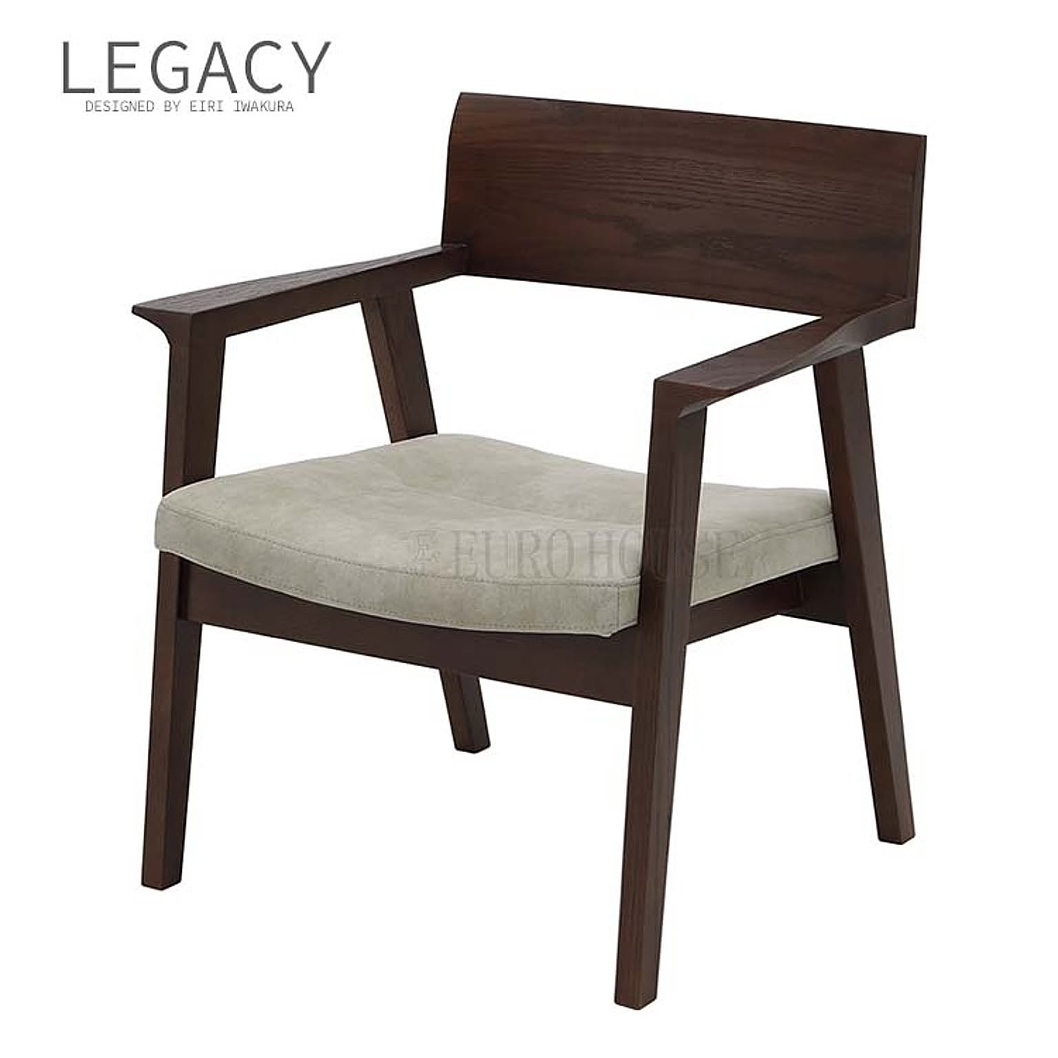 チェア レガシー IC-017 LEGACY DBR VGR リビング ダイニング ファブリックレザー 無垢 レッドオーク 集成材 ウレタン塗装 デザイナーズ 