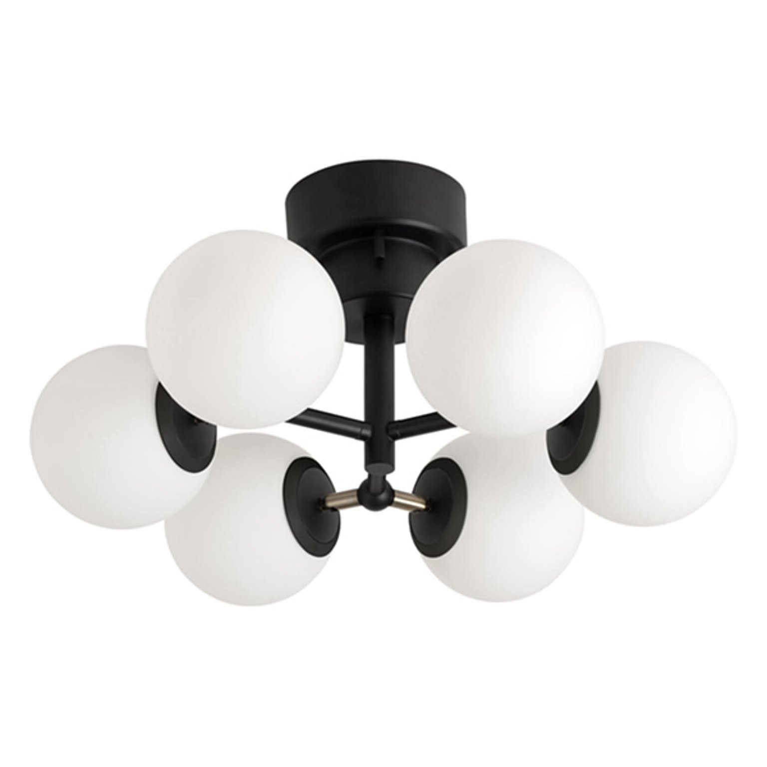 BRID ブリッド TINY GLASS CEILING LIGHT 6 タイニーグラスシーリングライト 6灯 (LED球付属) 003367 / シーリングランプ 天井照明 E17 40W相当×6灯