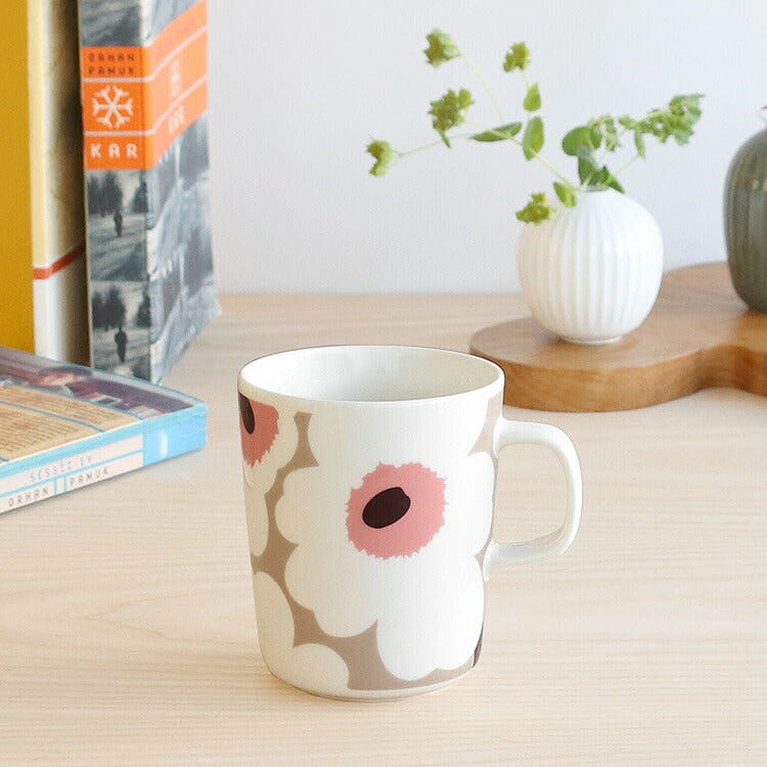 マリメッコ ウニッコ マグカップ 250ml クレイ/ホワイト marimekko UNIKKO