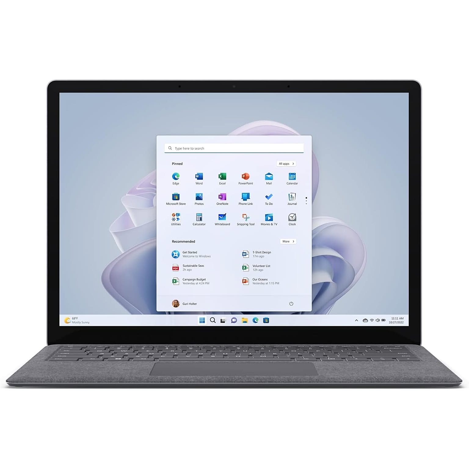 マイクロソフト Surface Laptop 5 / Office H&B 2021 搭載 / 13.5インチ /第12世代 Core-i5 /16GB/512GB / プラチナ R8N-00020