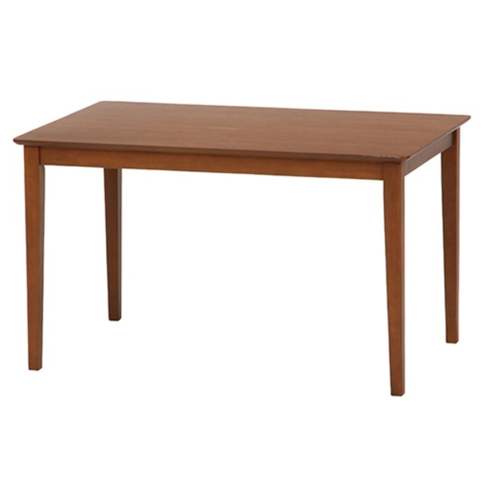 ダイニングテーブル/リビングテーブル 【ブラウン 幅120cm】 木製脚付き 『スノア』