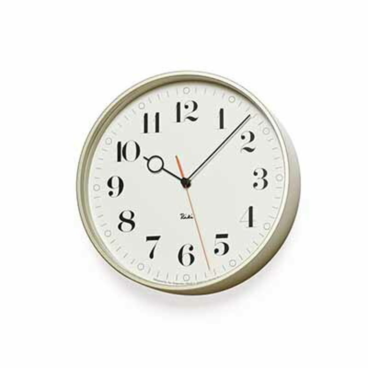 Lemnos レムノス RIKI RING CLOCK リキ リング クロック WR20-05 音がしない スイープムーブメント スイープセコンド 掛時計 掛け時計 ウォールクロック 壁掛け時計