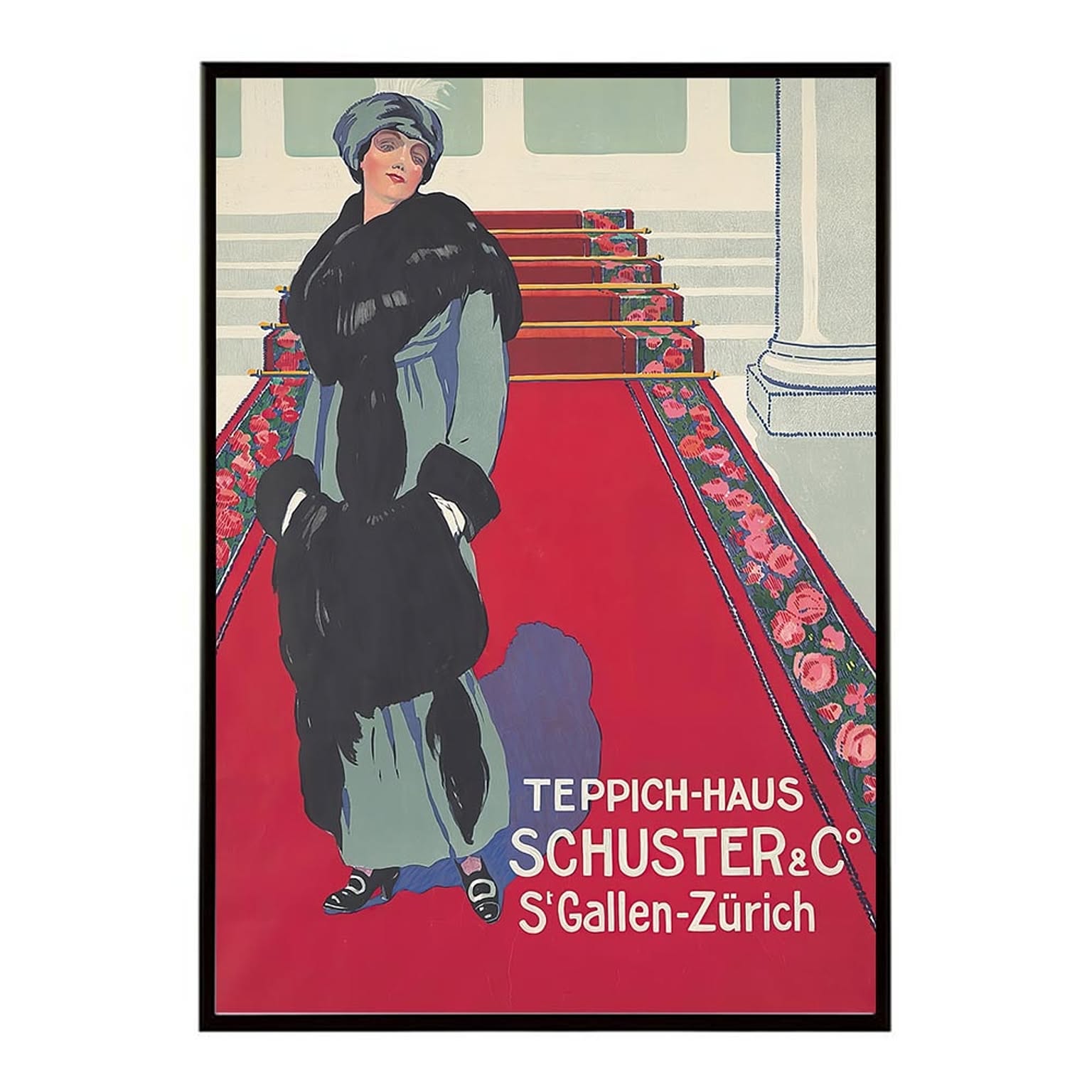 Teppich-Haus_Schuster_and_Co超古いポスター 復刻 デジタルリマ【bn-poster-1570】