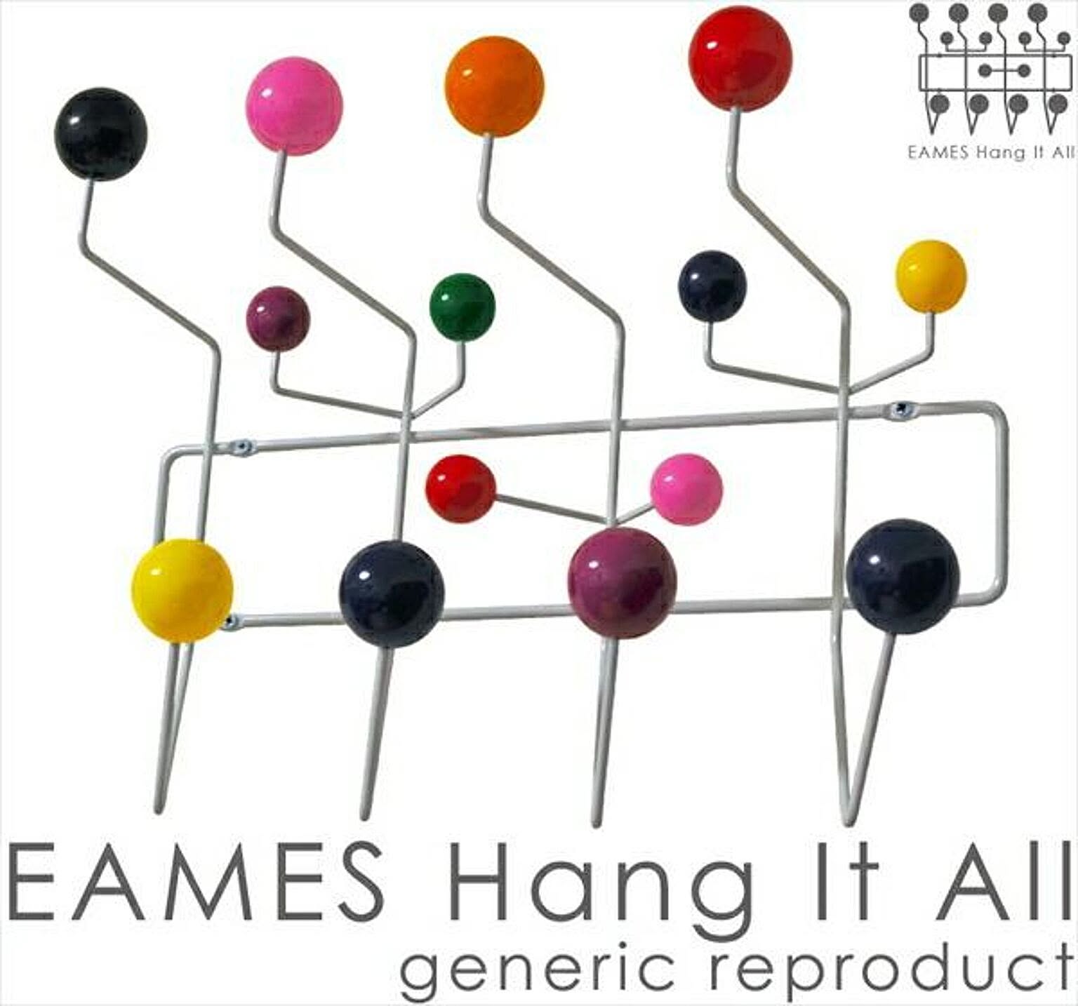 イームズ Eames ハングイットオール カラフルなポップ マルチカラー デザイナーズ リプロダクト