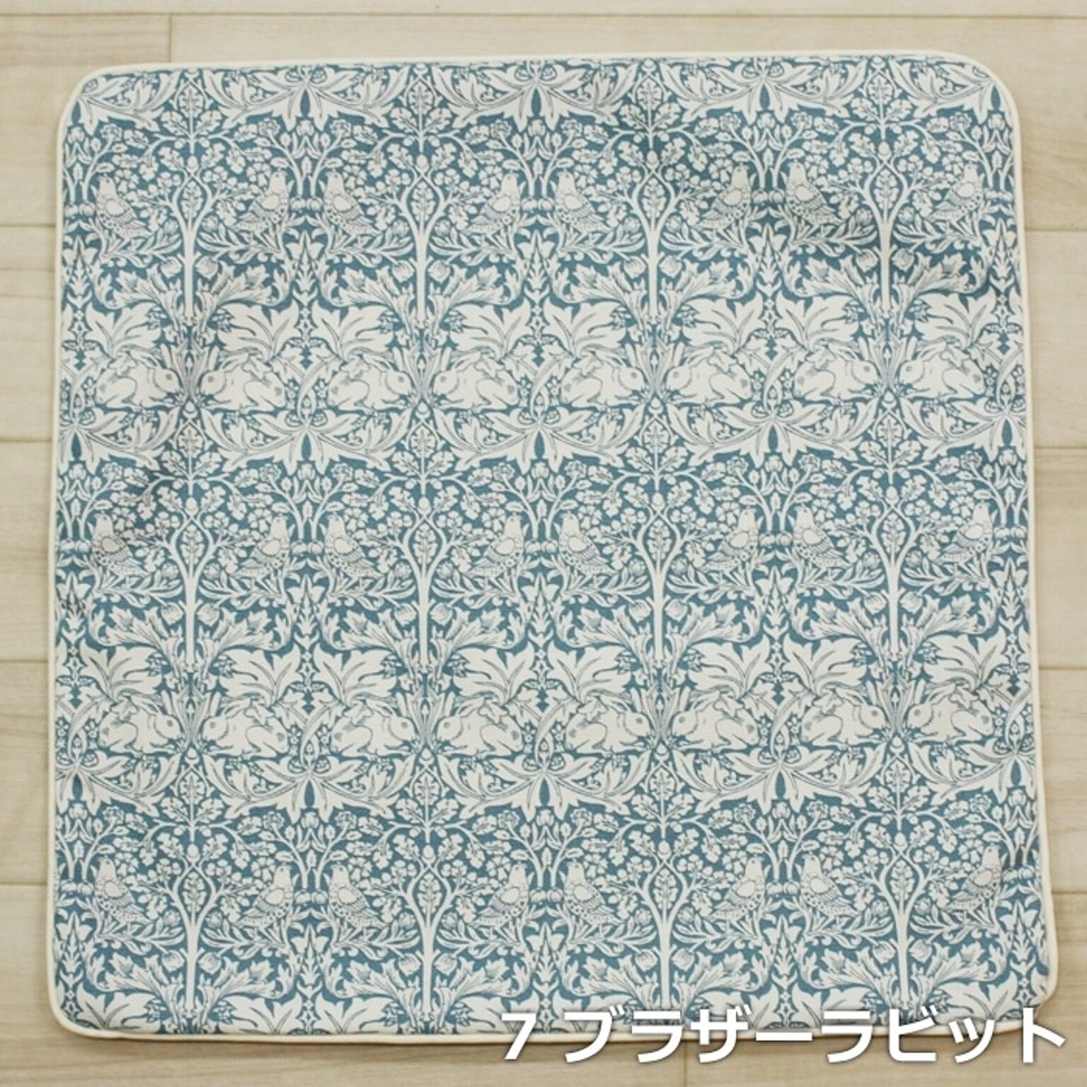 モリス柄 クッションカバー ファブリック 約45×45cm パイピング リム (Y) モリス デザイン 日本製 正方形 Morris morisu Fabric by BEST OF MORRIS