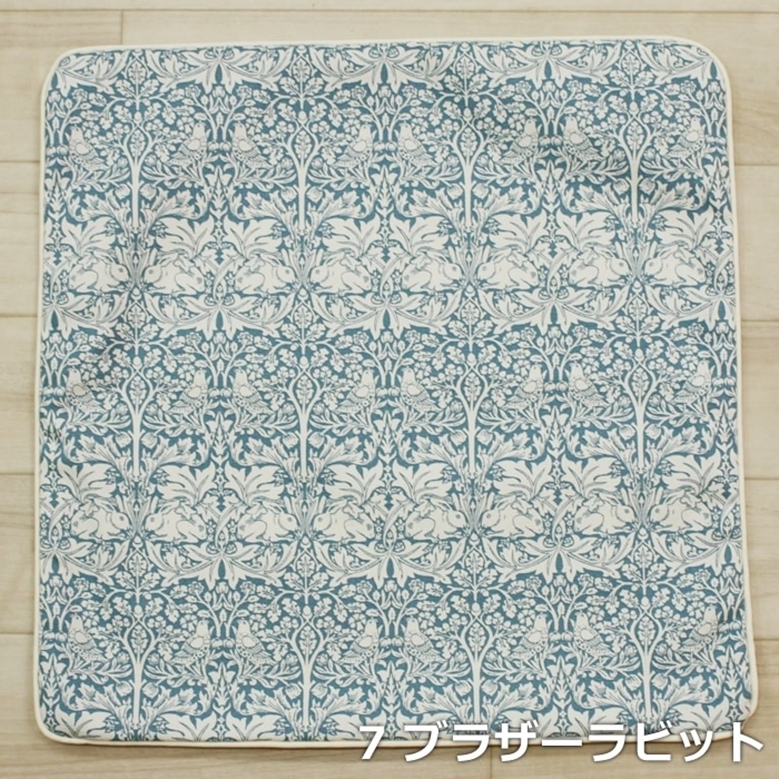 モリス柄 クッションカバー ファブリック 約45×45cm パイピング リム (Y) モリス デザイン 日本製 正方形 Morris morisu Fabric by BEST OF MORRIS