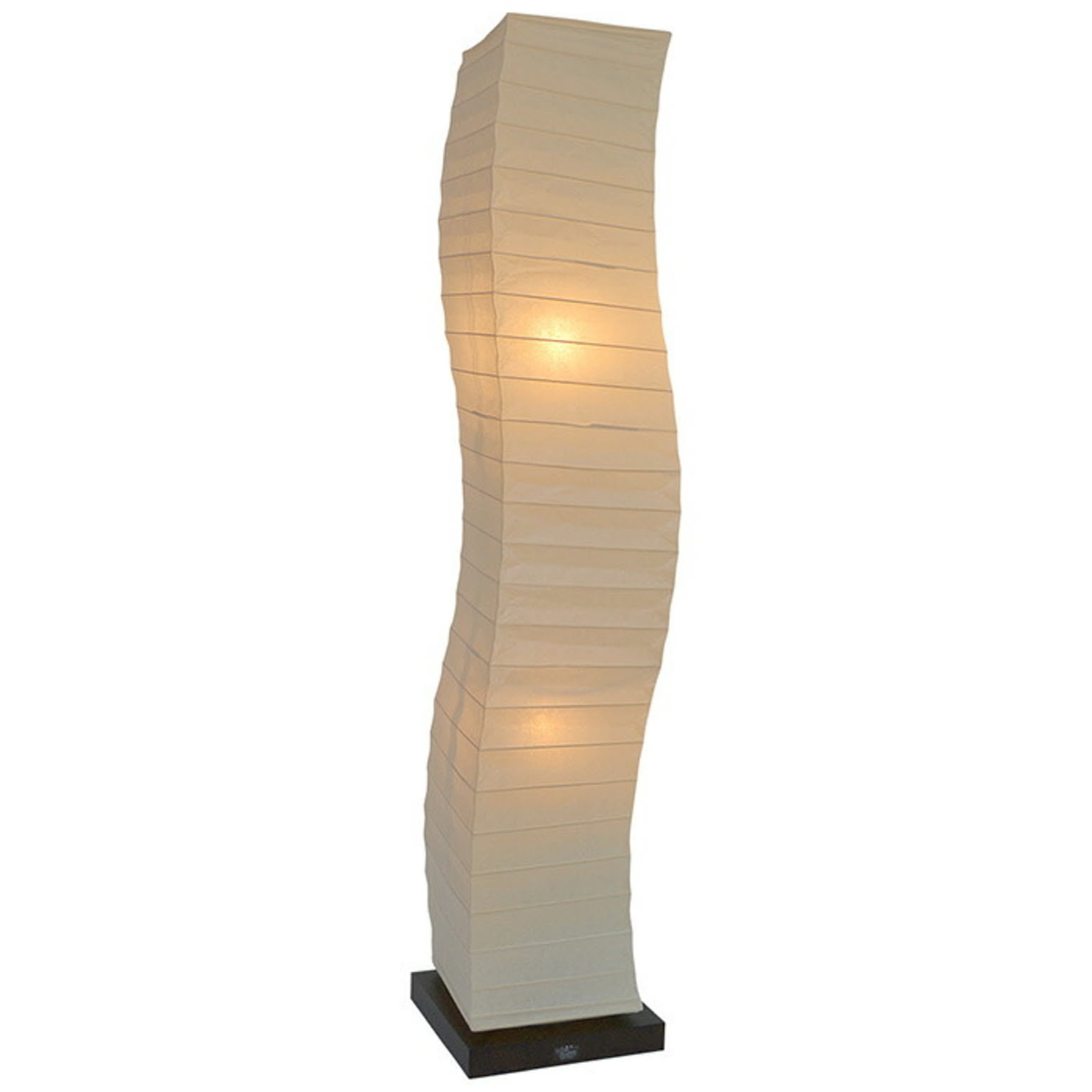 フロアライト 和紙 wrap 本美濃紙 電球付属 幅210x奥行210x高さ1040mm 彩光デザイン