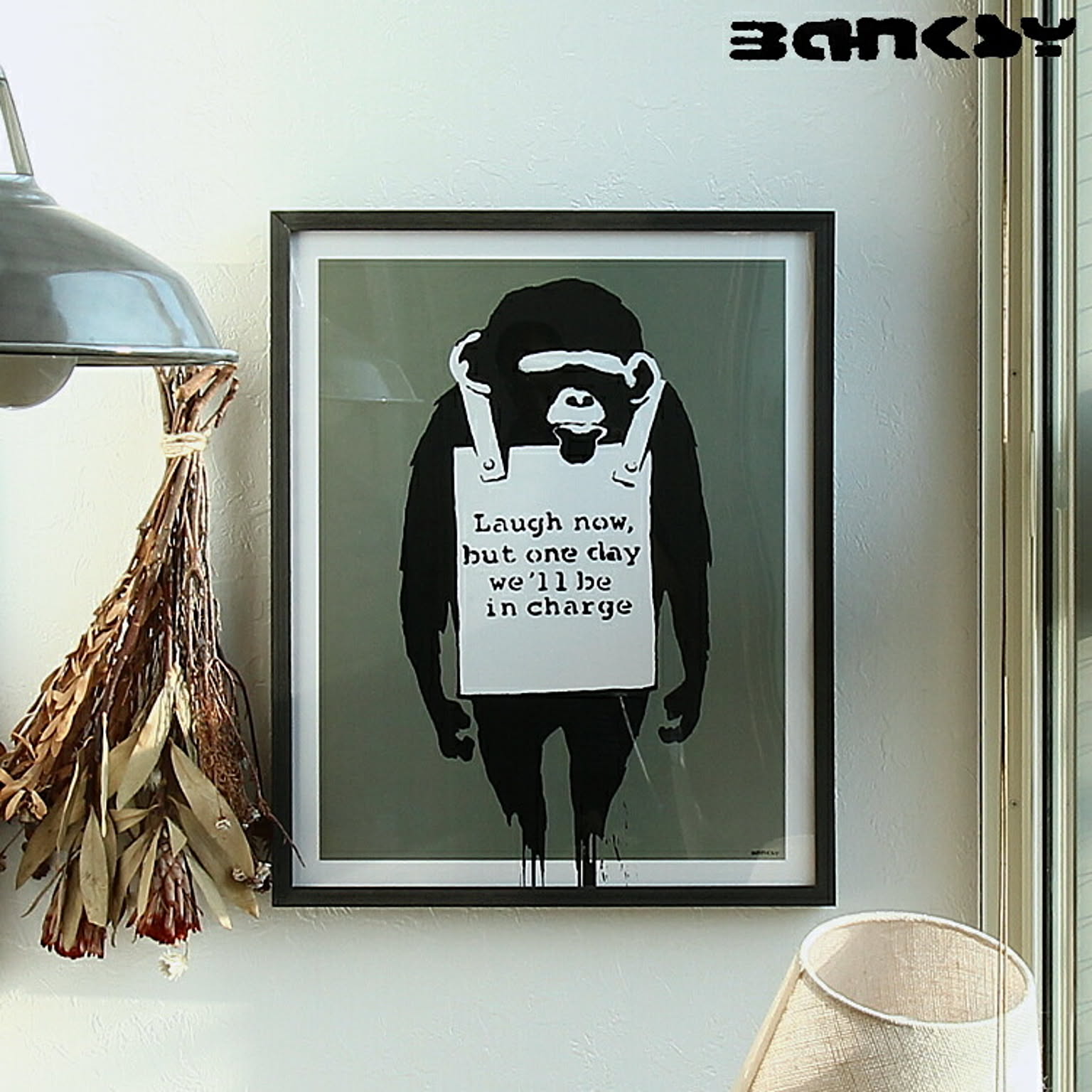 アートポスター　Banksy  (バンクシー) Laugh Now