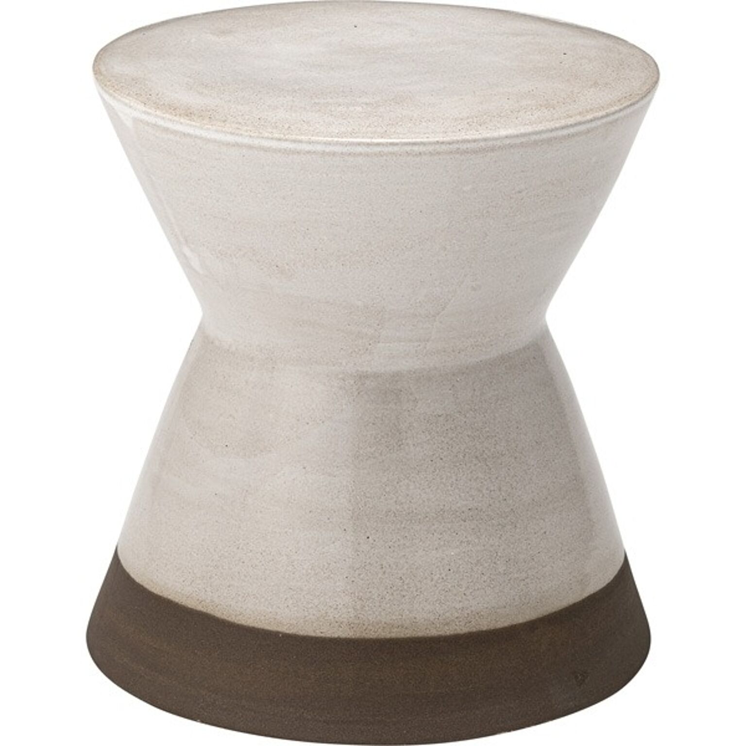 東谷 陶器製 オットマン スツール サイドテーブル兼用 直径30×高さ31cm