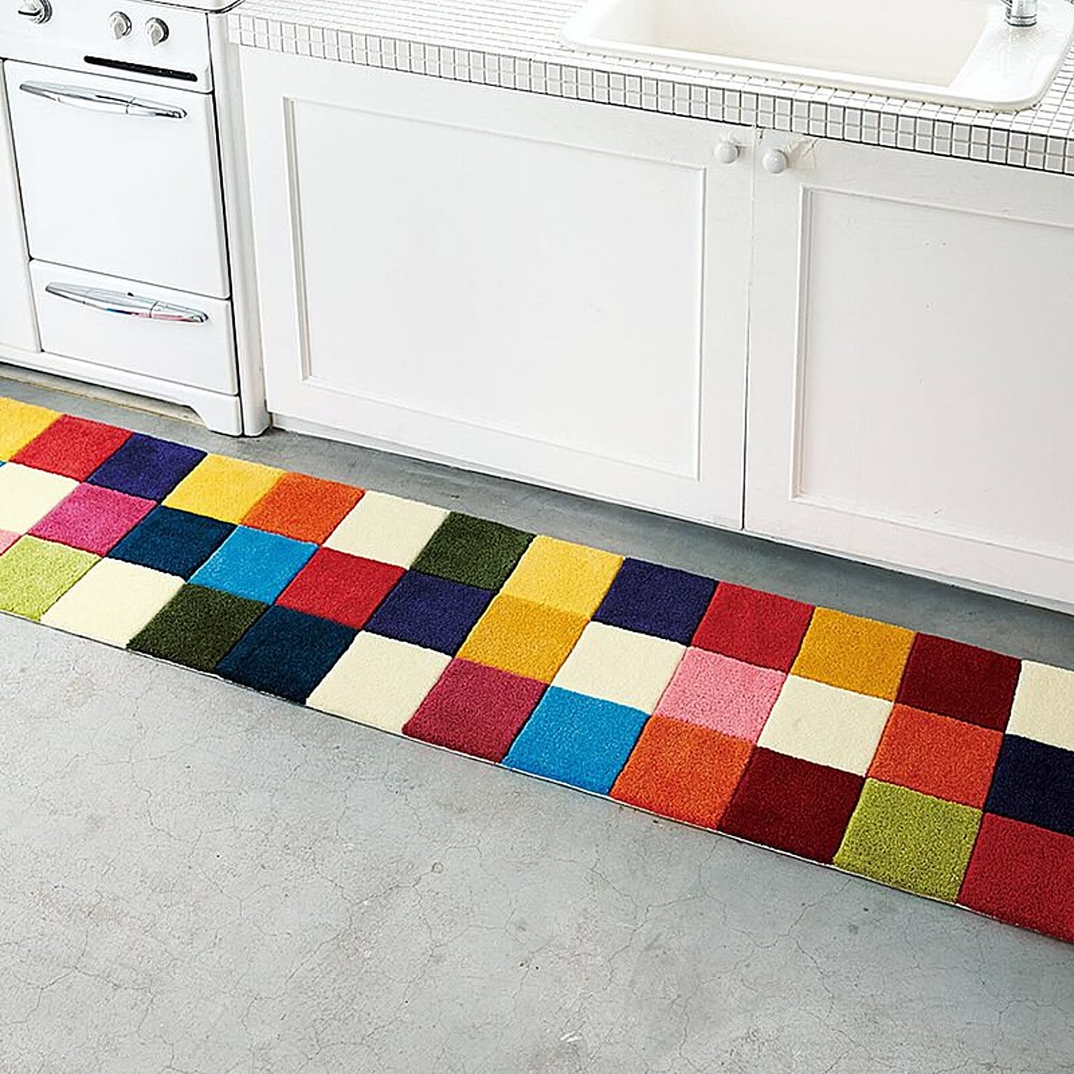 【完売202401】東リ キッチンマット TOM5302 約50×240cm TOLIラグ＆マット 手洗いOK 滑りにくい加工付 引っ越し 新生活