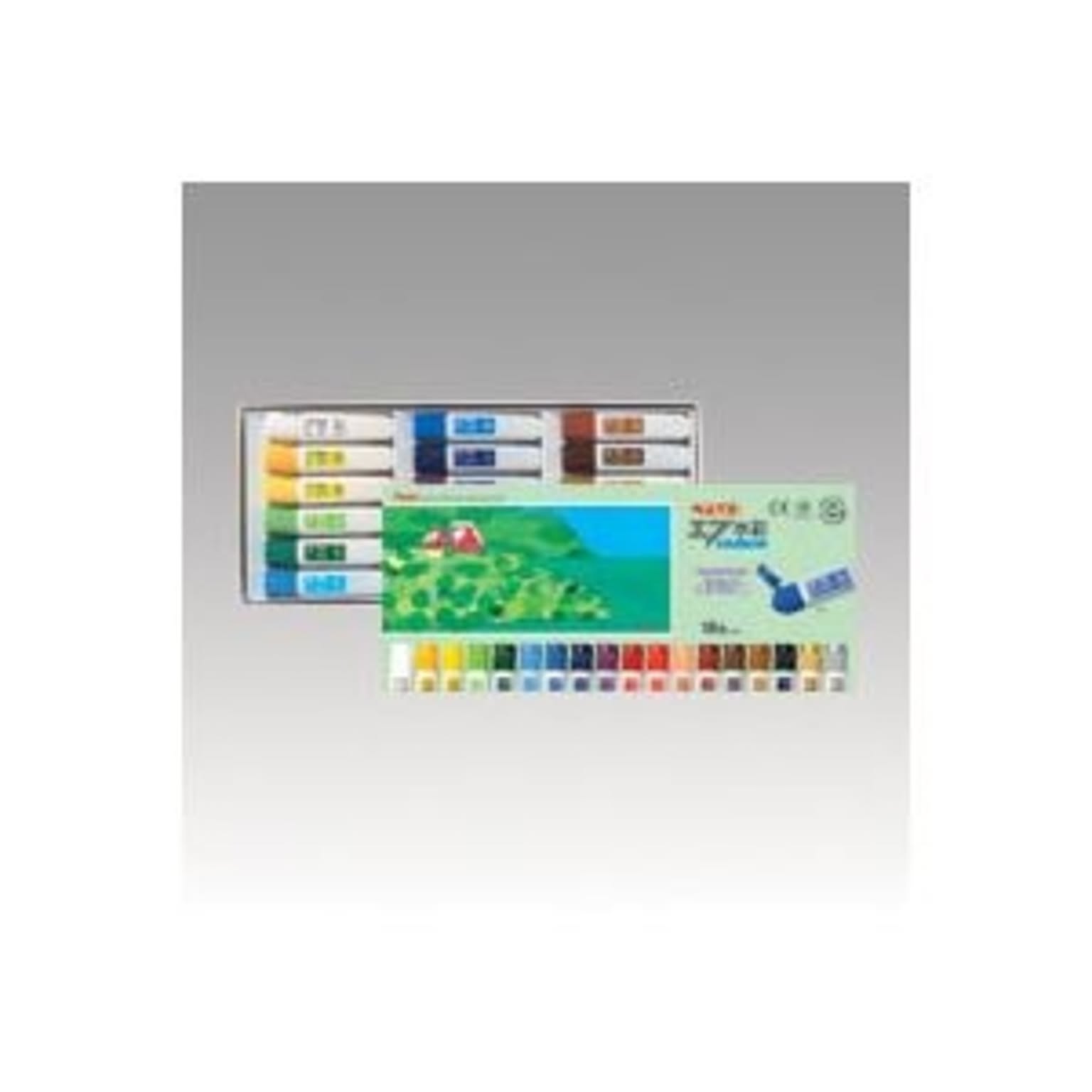 （まとめ）ぺんてる エフ水彩 ポリチューブ WFC1-18 18色セット〔×2セット〕 ぺんてる エフ水彩 ポリチューブ入り セット 18色 WFC1-18 えのぐ