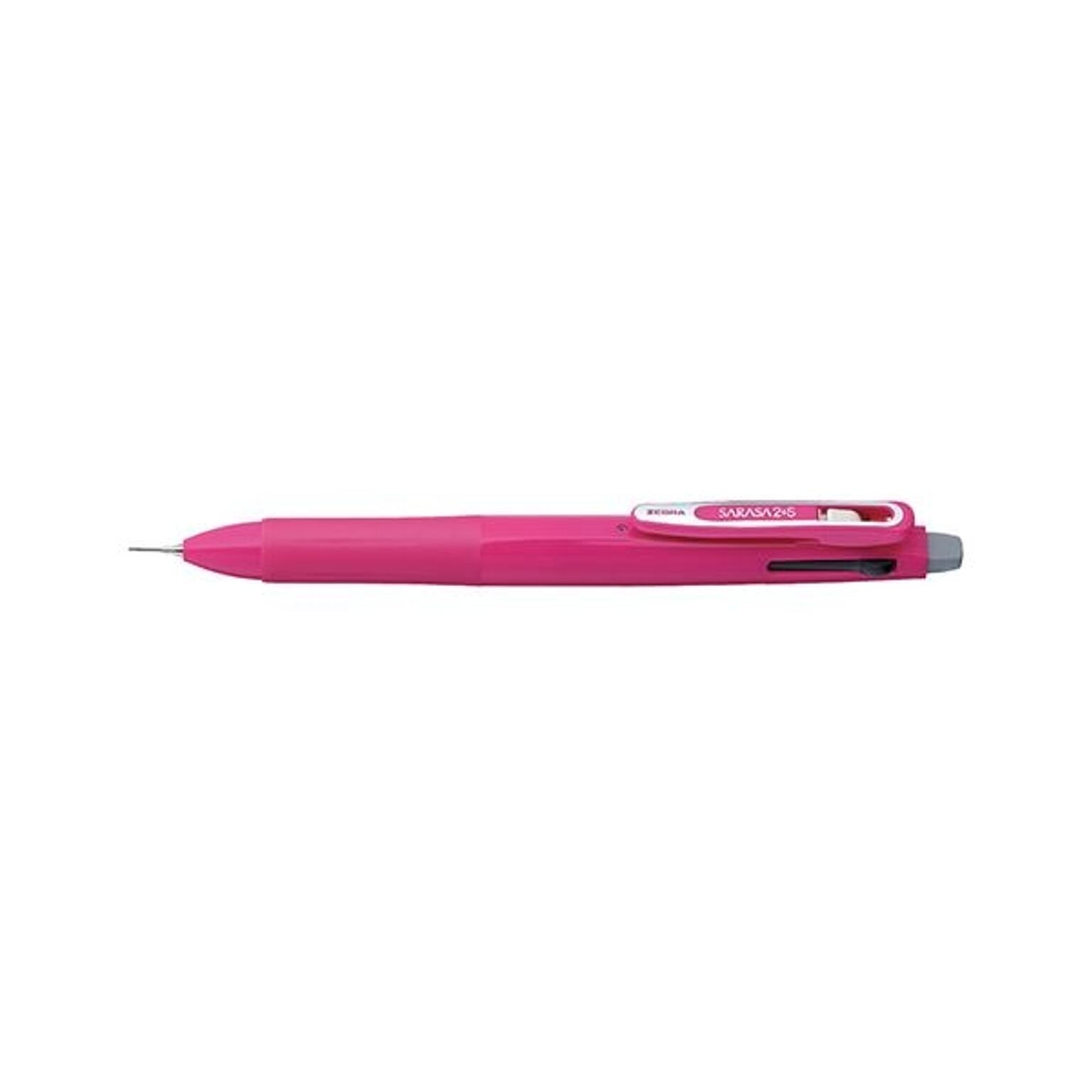 （まとめ） ゼブラ サラサ2+S（2色ボールペン0.5（黒・赤）+シャープ0.5mm） ピンク 【×10セット】