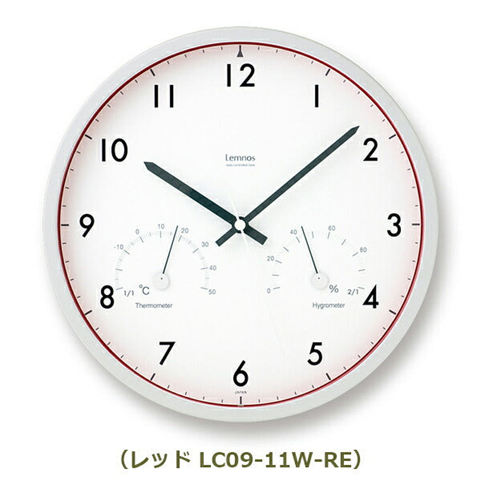 Air clock　エアークロック LC09-11W メトロポリタンギャラリー Lemnos