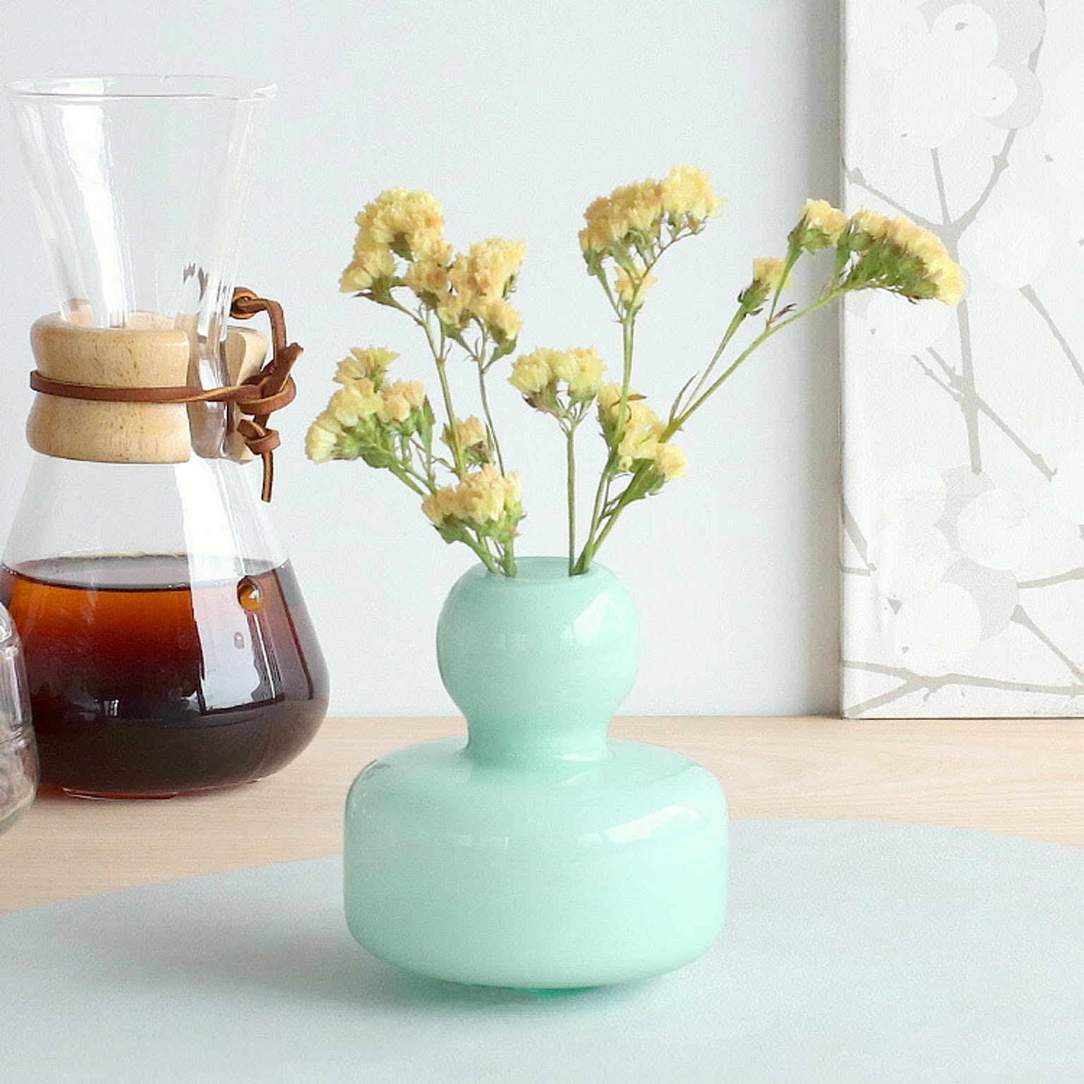 marimekko マリメッコ 手吹きフラワーベース ミントグリーン marimekko マリメッコ 手吹きフラワーベース ミントグリーン