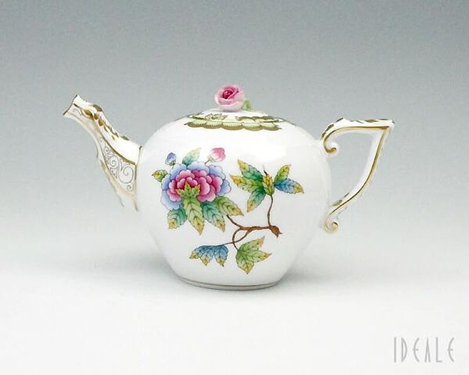 Herend ヘレンド VBO ヴィクトリアブーケ 608/0/09 ミニティーポット  