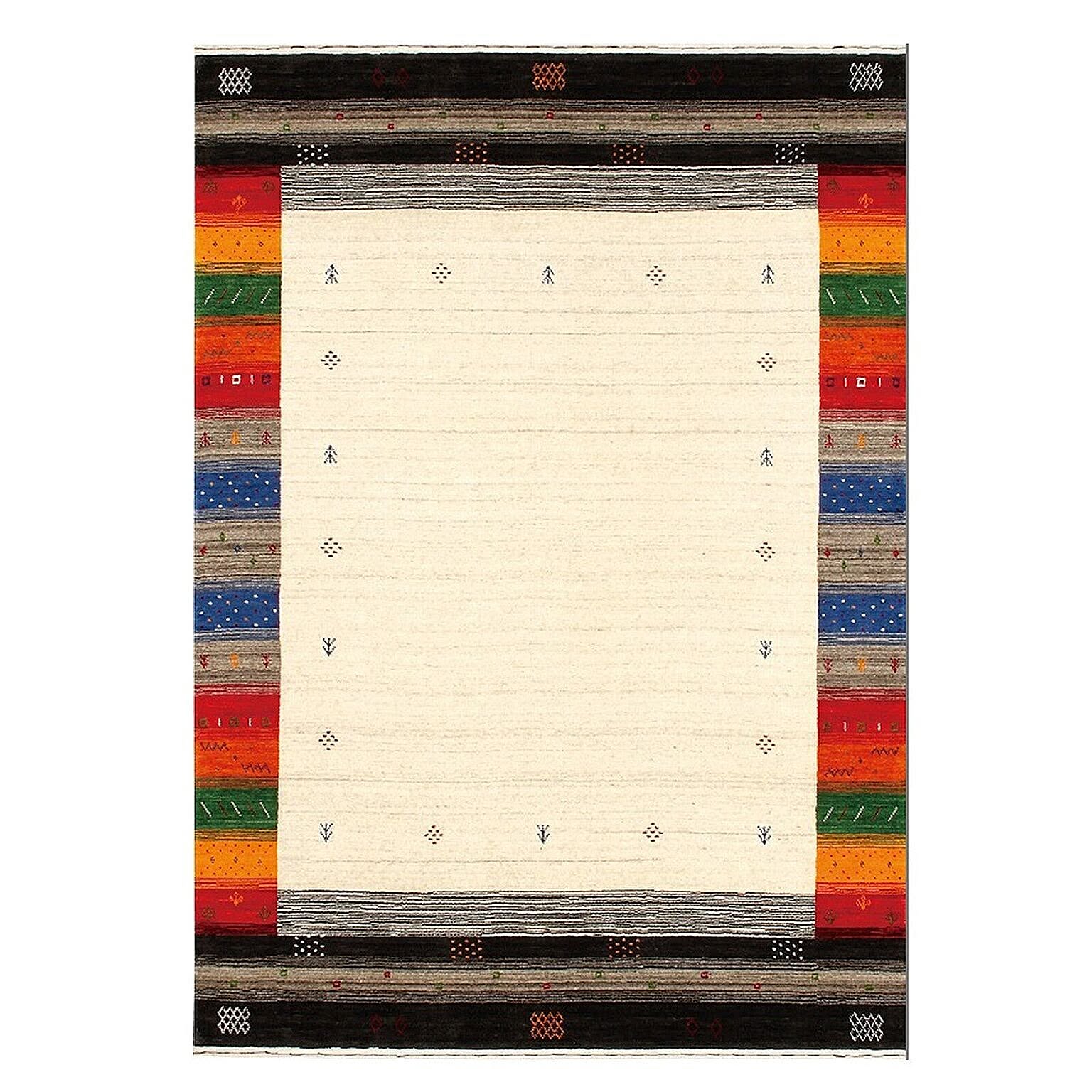 【完売】ウール100％ ギャベ ラグマット プレーベル prevell ファインギャベ 729 767 781 約140×200cm 床暖房対応 ギャベ柄 アジアン インド製 絨毯 引っ越し 新生活