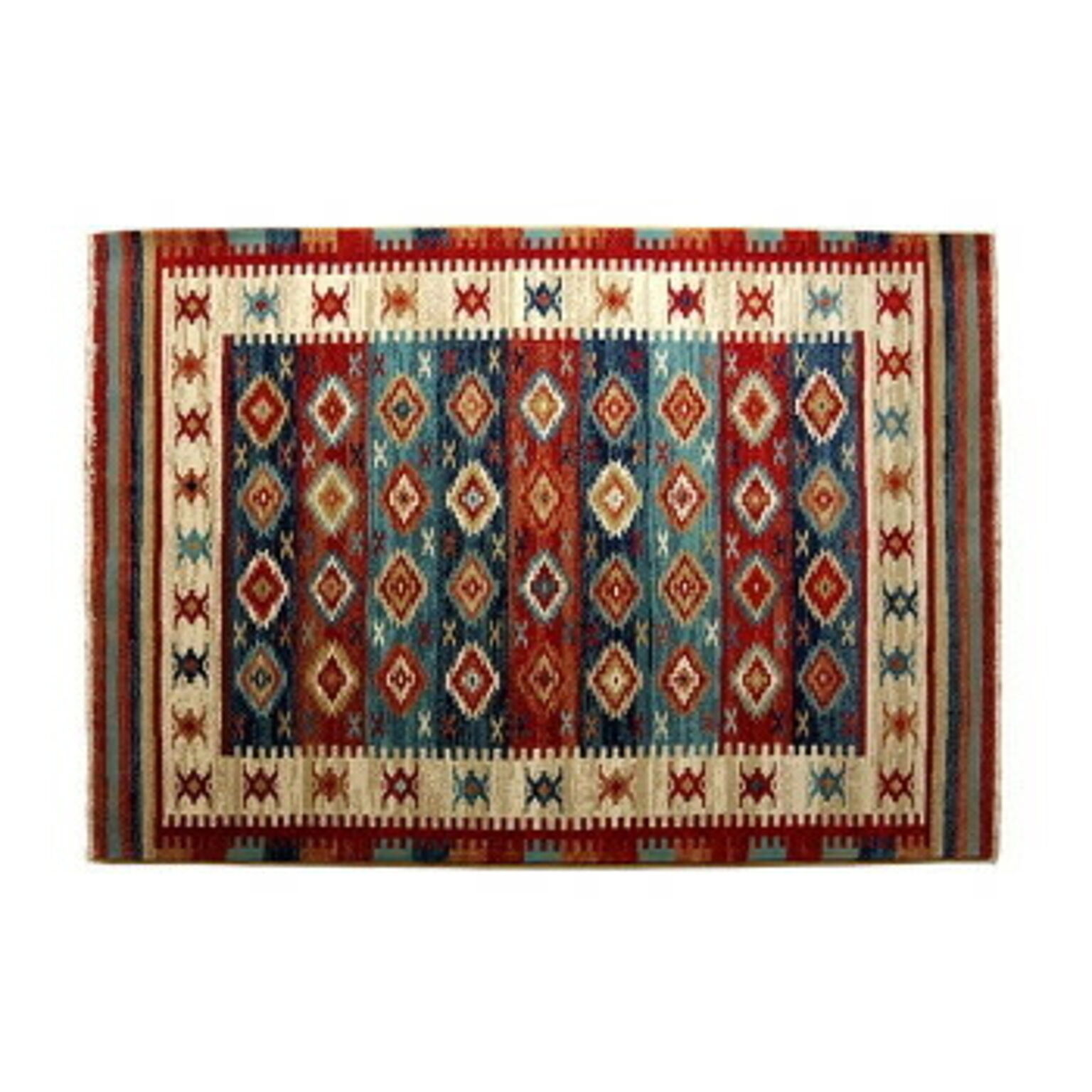 モルドバ製 ウィルトン織り カーペット キリム 約200×250cm レッド 2352359