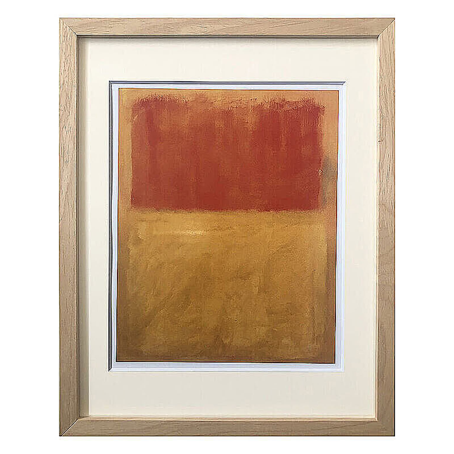 Mark Rothko（マーク ロスコ） Orange and Tan 1954 アートポスター（フレーム付き） m11190