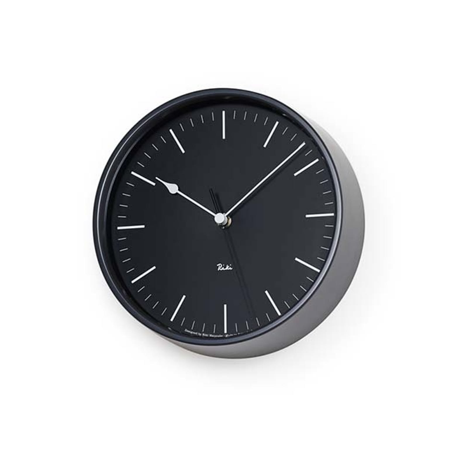 Lemnos レムノス RIKI STEEL CLOCK リキ スチール クロック WR08-24 / WR08-25 電波時計 音がしない スイープムーブメント 掛時計 ウォールクロック