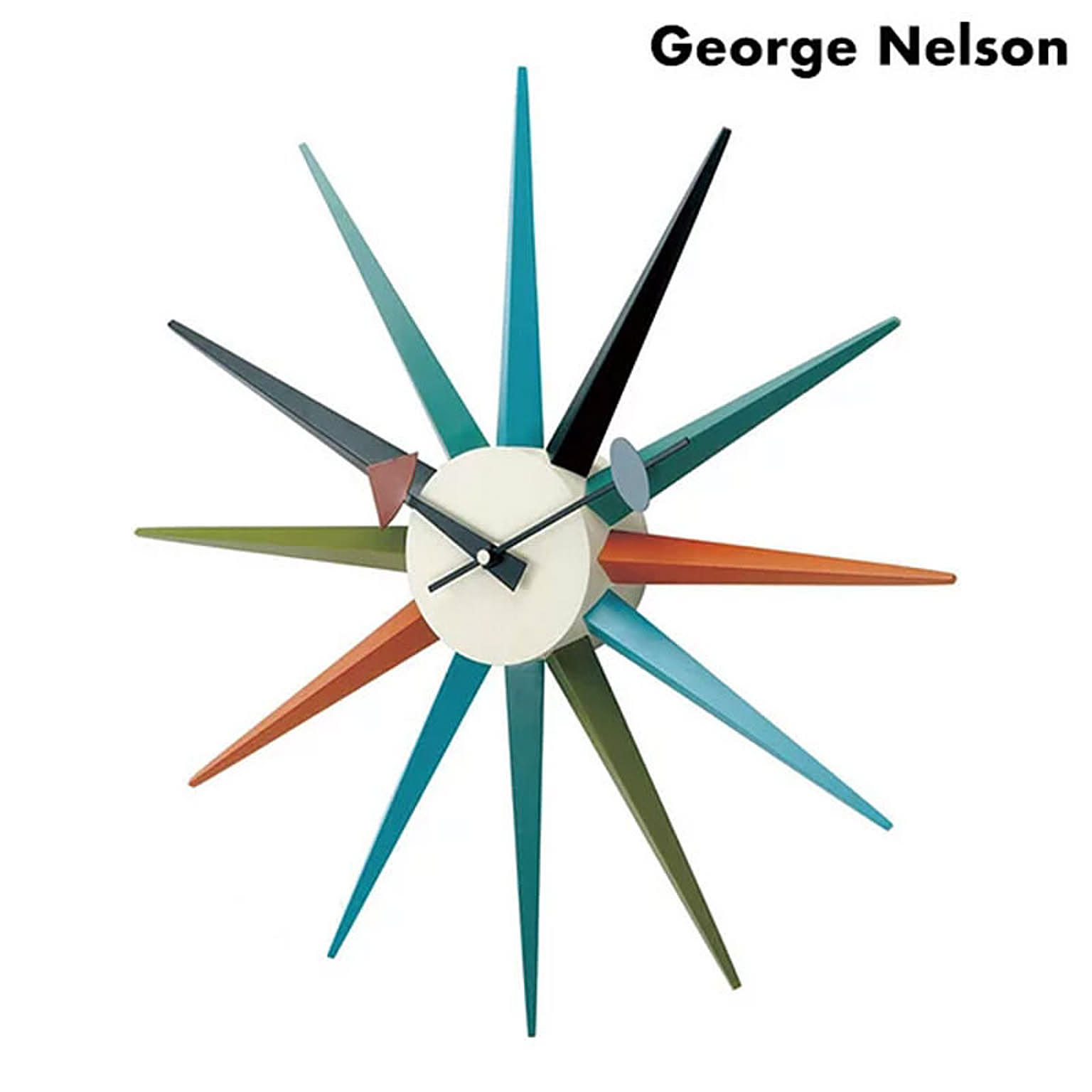 【GEORGE NELSON/ジョージネルソン】 サンバースト クロック　掛け時計