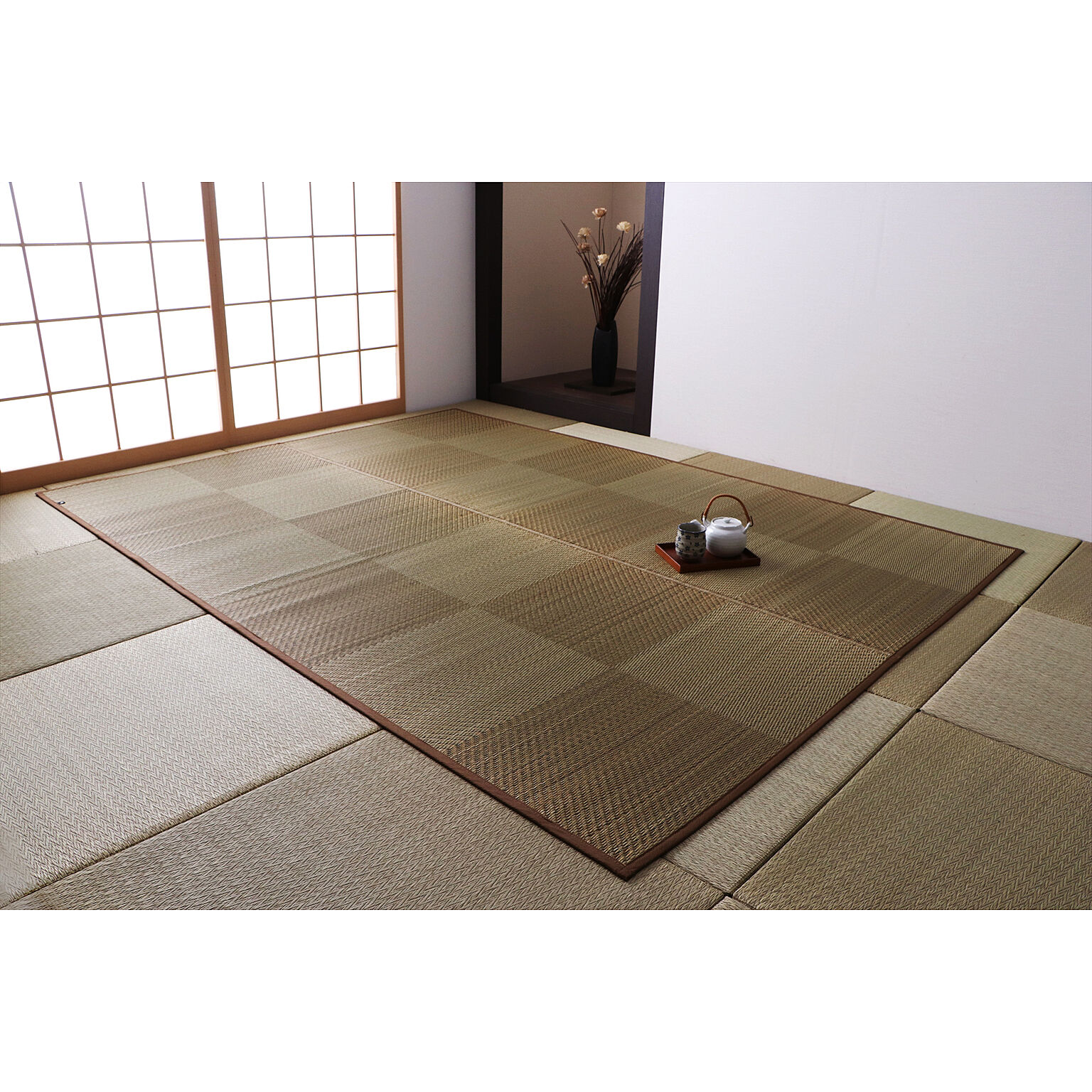 イケヒコ・コーポレーション い草ラグ ＤＸノア 140×200cm ブラウン