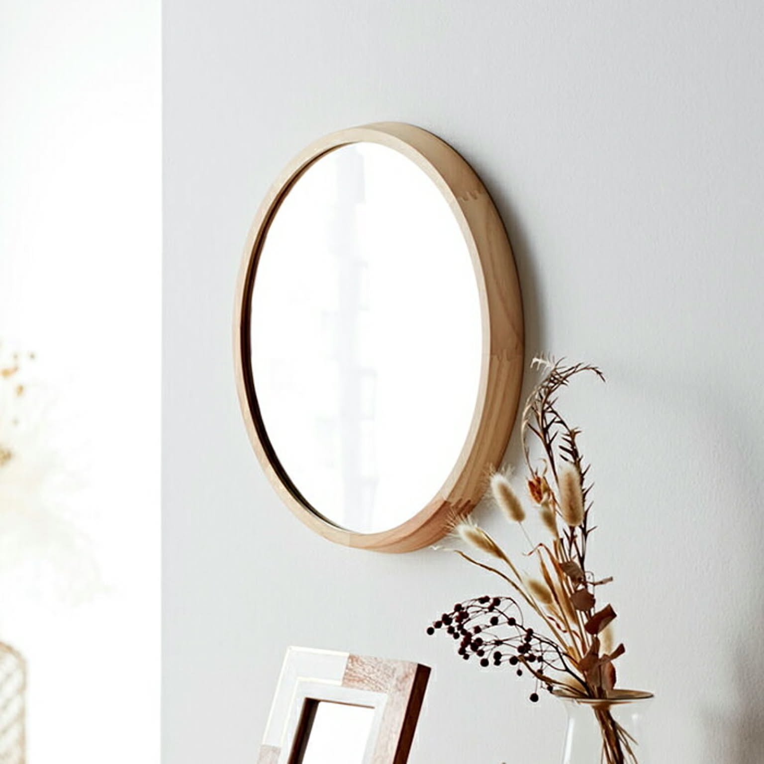 ウォールミラー Acoustic アコウスティック 完成品 AC-320 国産 約Φ34.8×奥行3cm 岩附