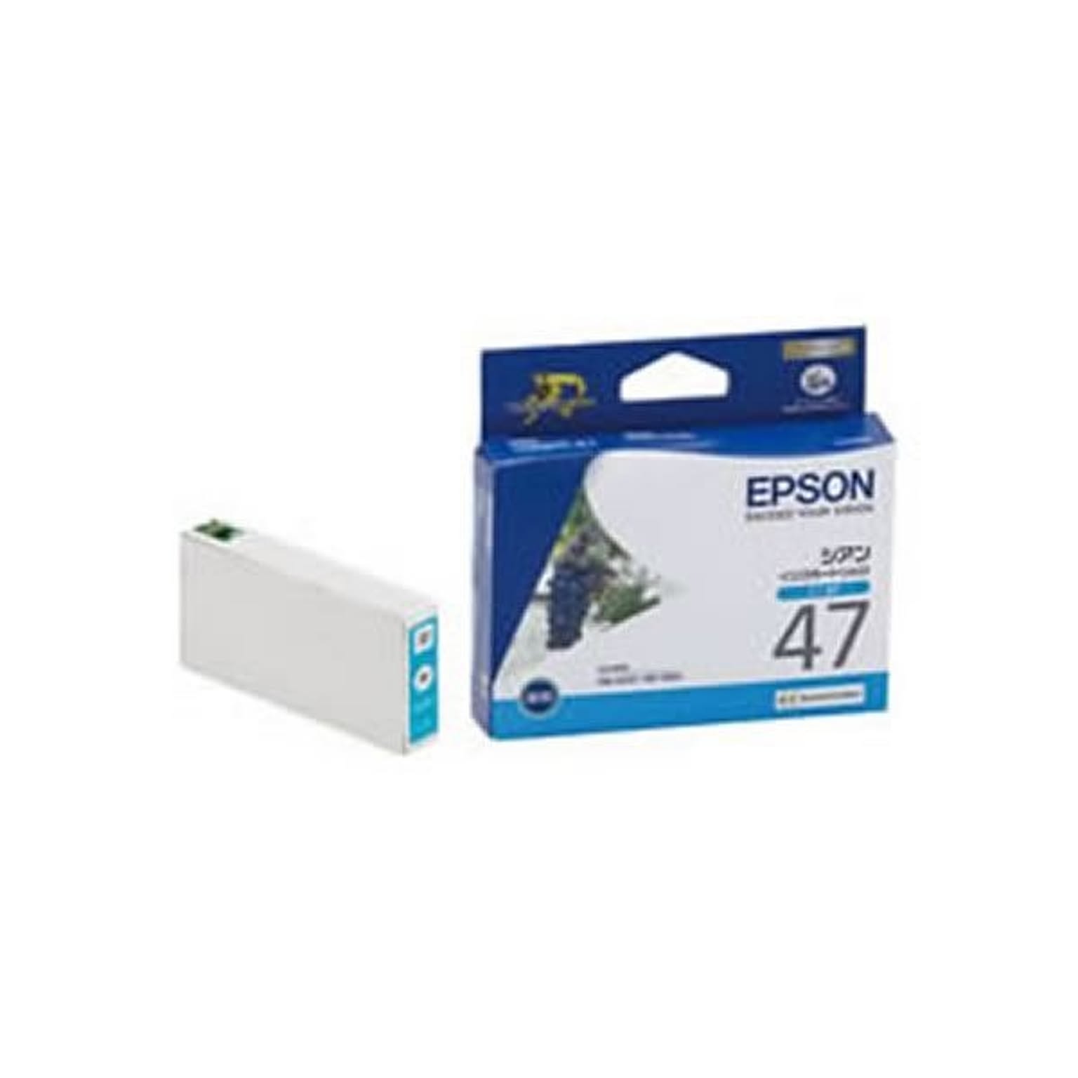 業務用5セット】【純正品】 EPSON エプソン インクカートリッジ/トナーカートリッジ 【ICC47 C シアン】 ×5セット 通販  RoomClipショッピング