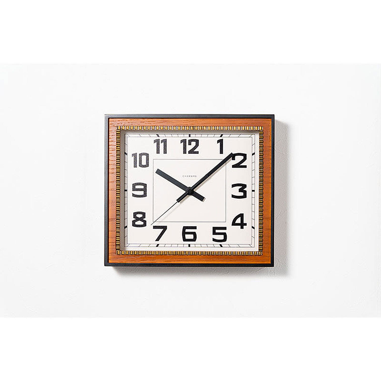 【INTERZERO/インターゼロ】CHAMBRE BRASS RECTANGLE CLOCK シャンブル　ブラスレクタングルクロック