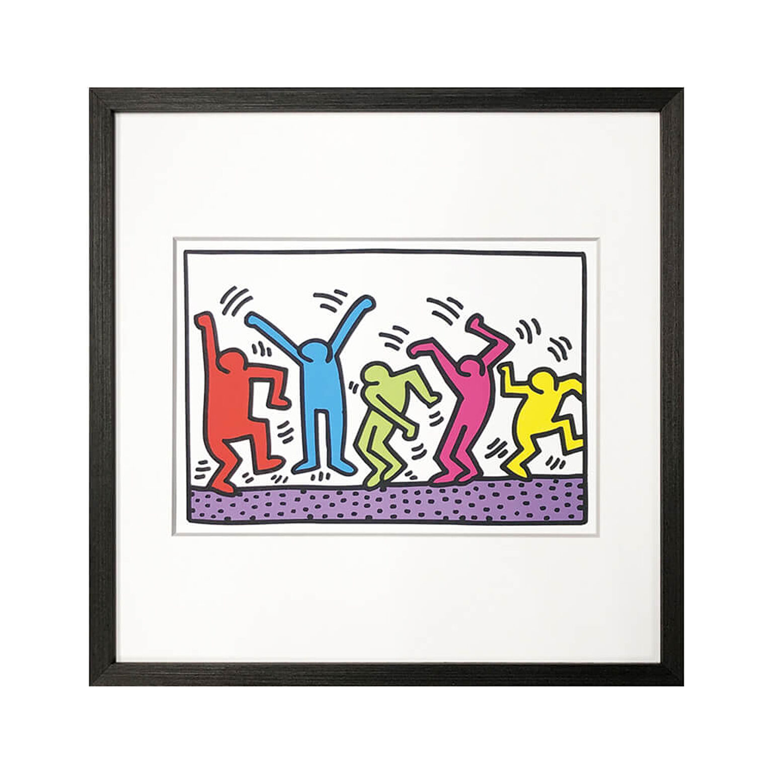 Keith Haring（キース へリング） Untitled(dance) アートポスター（フレーム付き） m12675