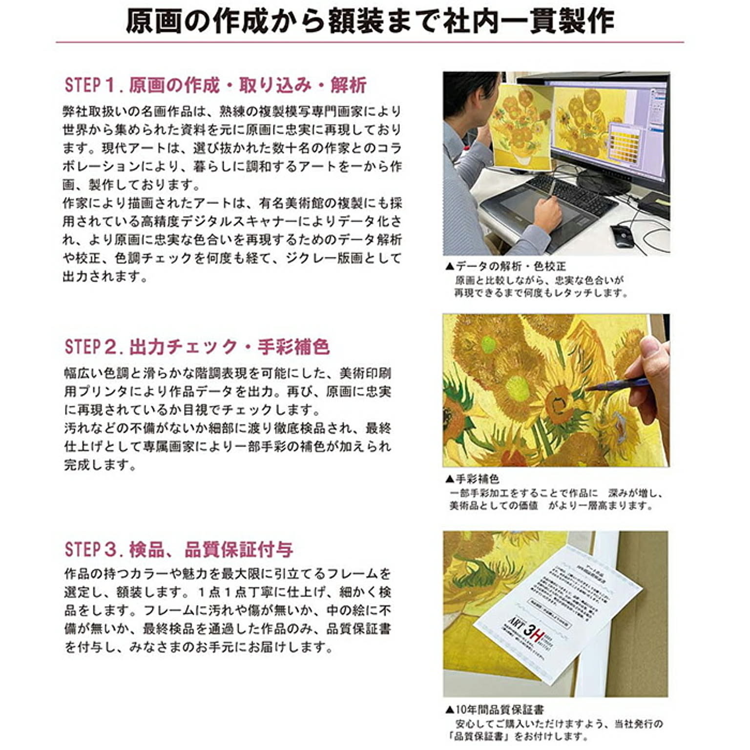 額絵 青いアイリスとオレンジとレモン ポール・ゴーギャン 42x34cm