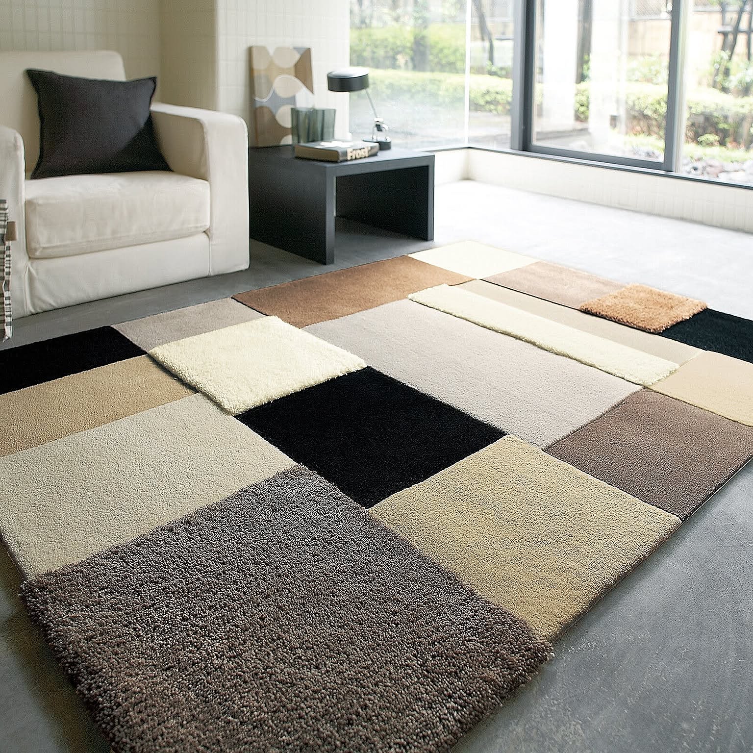 【完売202311】東リラグ TOR4103 約140×200cm ブラウン デザインラグ カーペット 引っ越し 新生活