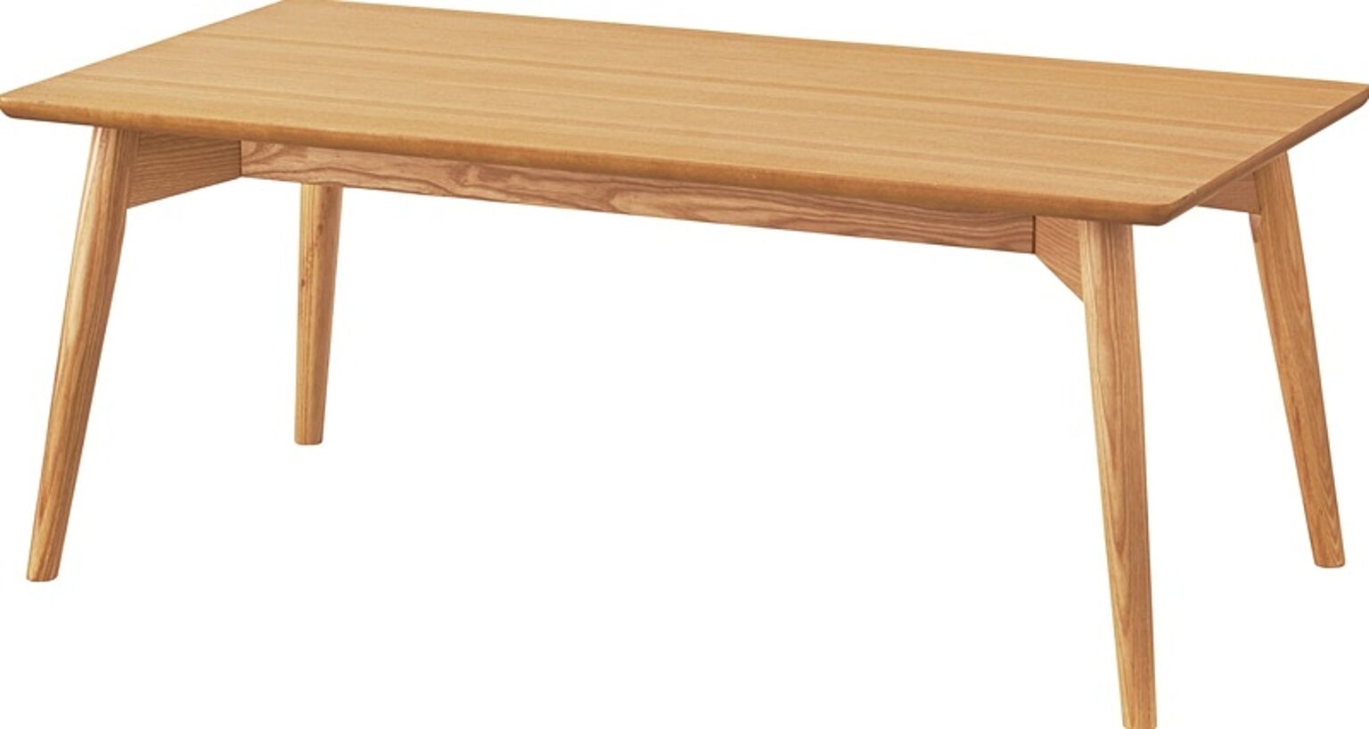 東谷 カラメリ センターテーブル W100×D50×H40 ナチュラル リビングテーブル 木製 パソコンデスク