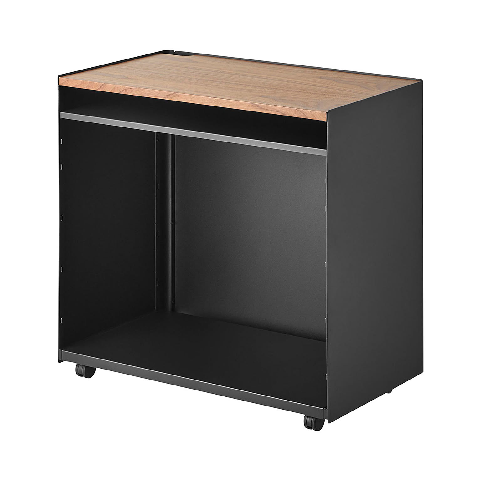 tower タワー (山崎実業) 隠せるテレワークワゴン Home office Cart 作業台 PCラック サイドラック 棚 プリンター 収納 キッチン ランドリー 洗面所