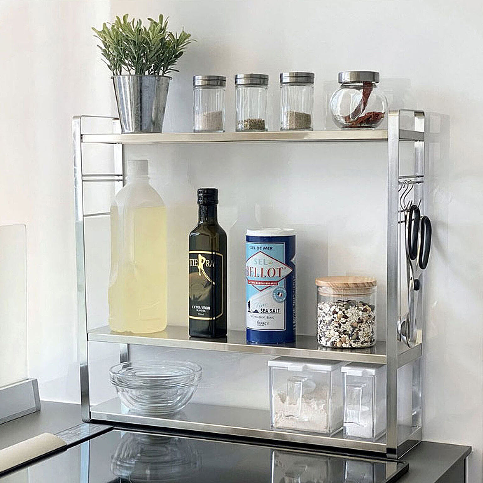 燕三条 コンロサイドスパイスラック コンロサイドスパイスシェルフ