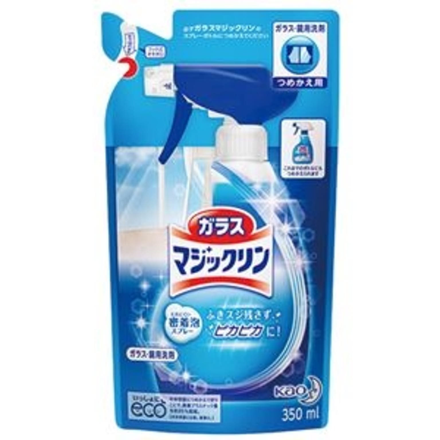 (まとめ) 花王 ガラスマジックリン つめかえ用 350ml 1個 【×20セット】