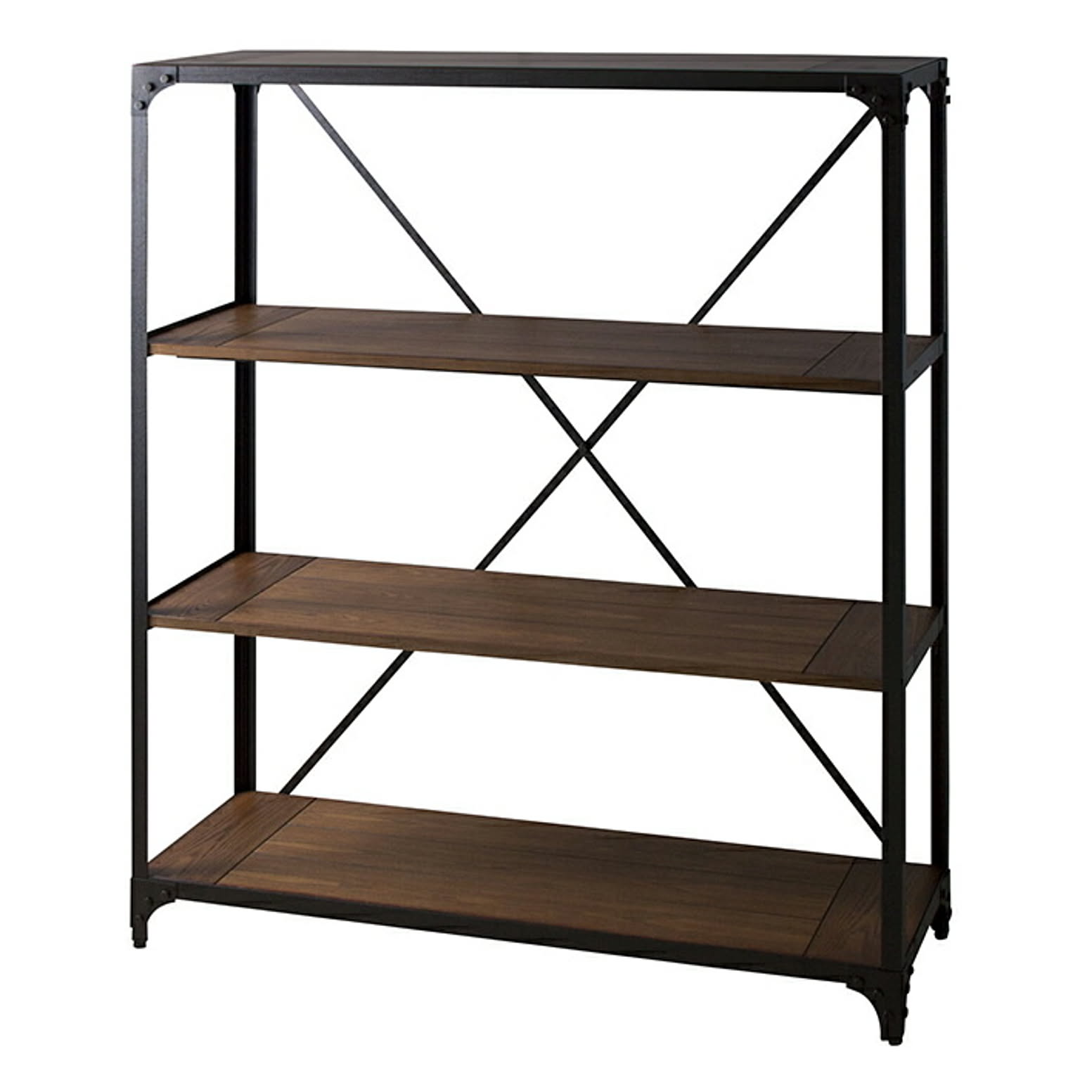 棚 組立式 ワイドラック 3段 DIS-937BK 幅121x奥行43x高さ138cm 東谷