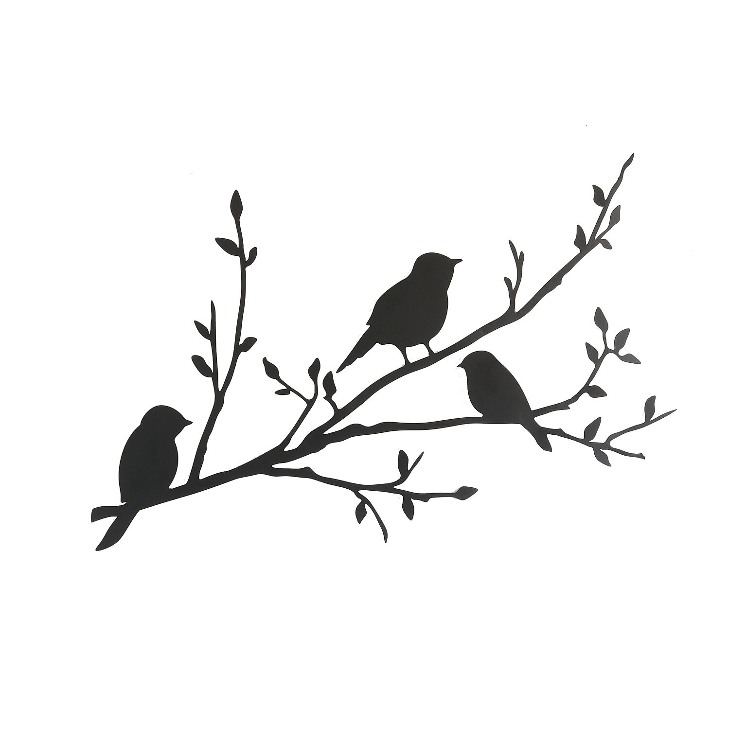 壁飾り ウォールデコレーション 鳥と止まり木 高さ55cm 【アイアン素材ｘアートパネル】 | 品番2206TSF007