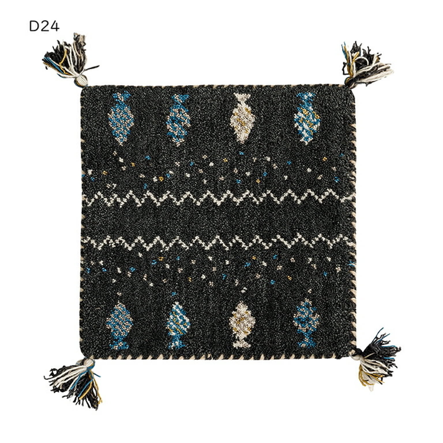 ギャッベ チェアパッド GABBEH インド製 40x40cm 萩原