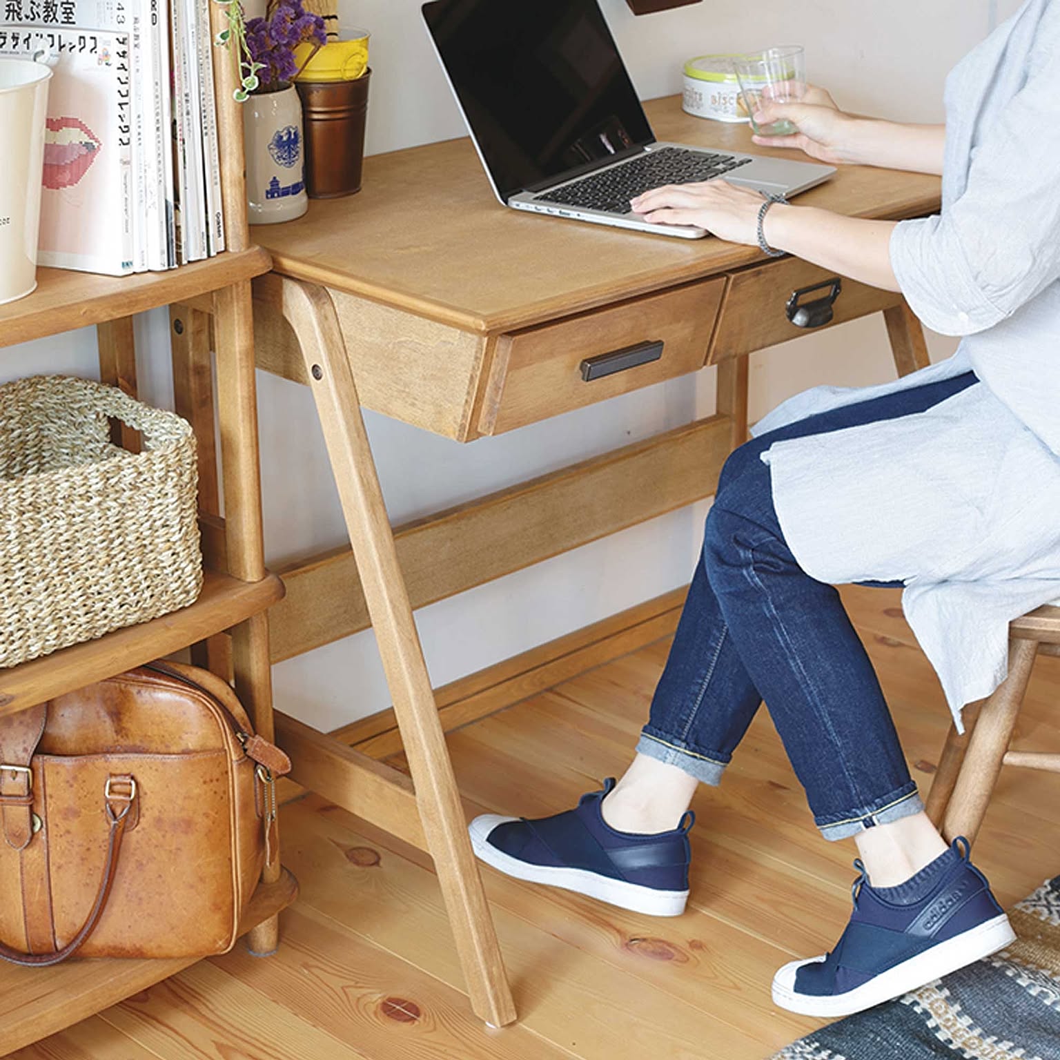 nora ノラ アンジー コットン デスク ドレッサー 関家具/nora.(ノラ)】Cotton(コットン)デスク - 通販 | 家具と