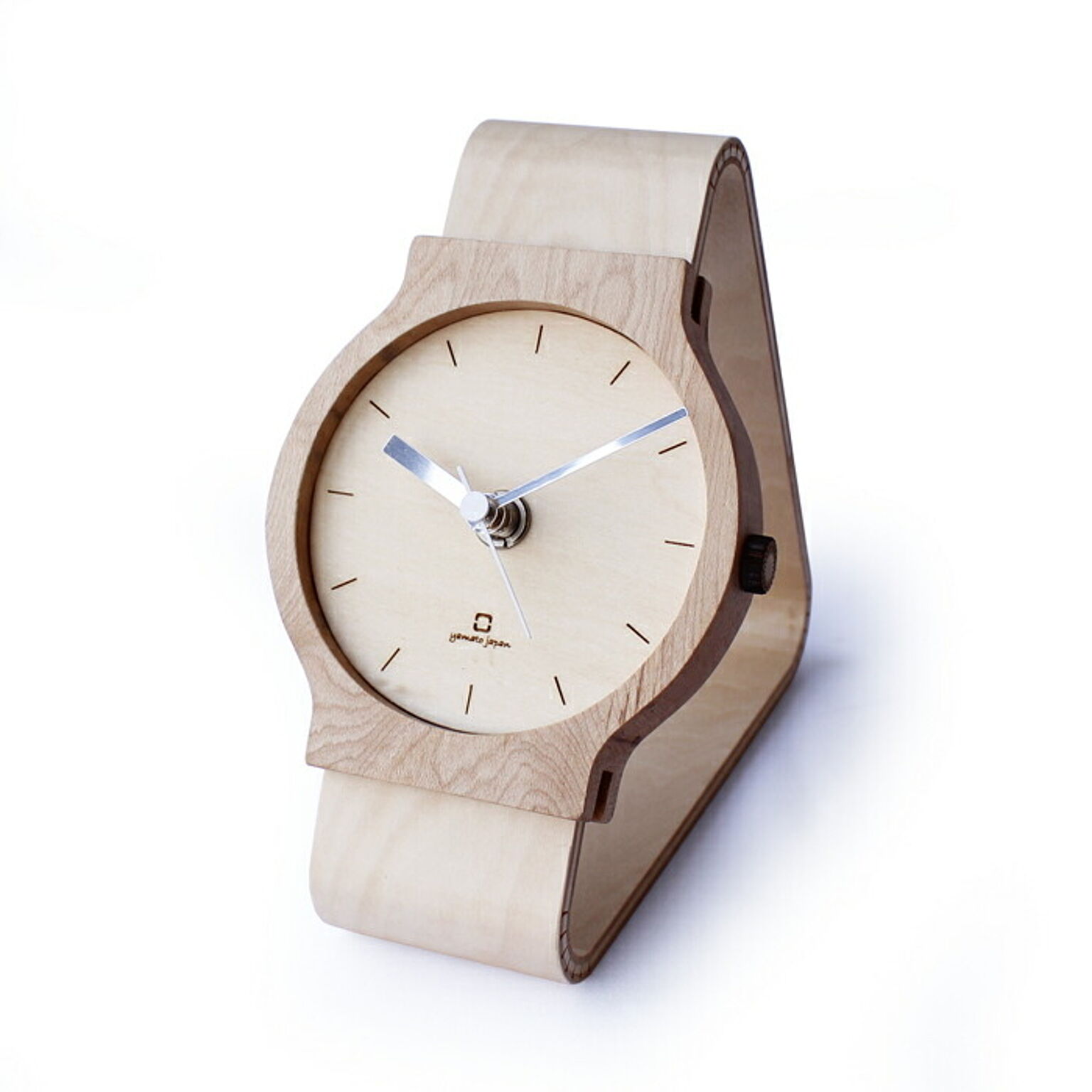 時計 置き時計 北欧 シンプル 腕時計 モダン ユニーク Watches clock 木製 日本製 職人の手作り リビング ヤマト工芸